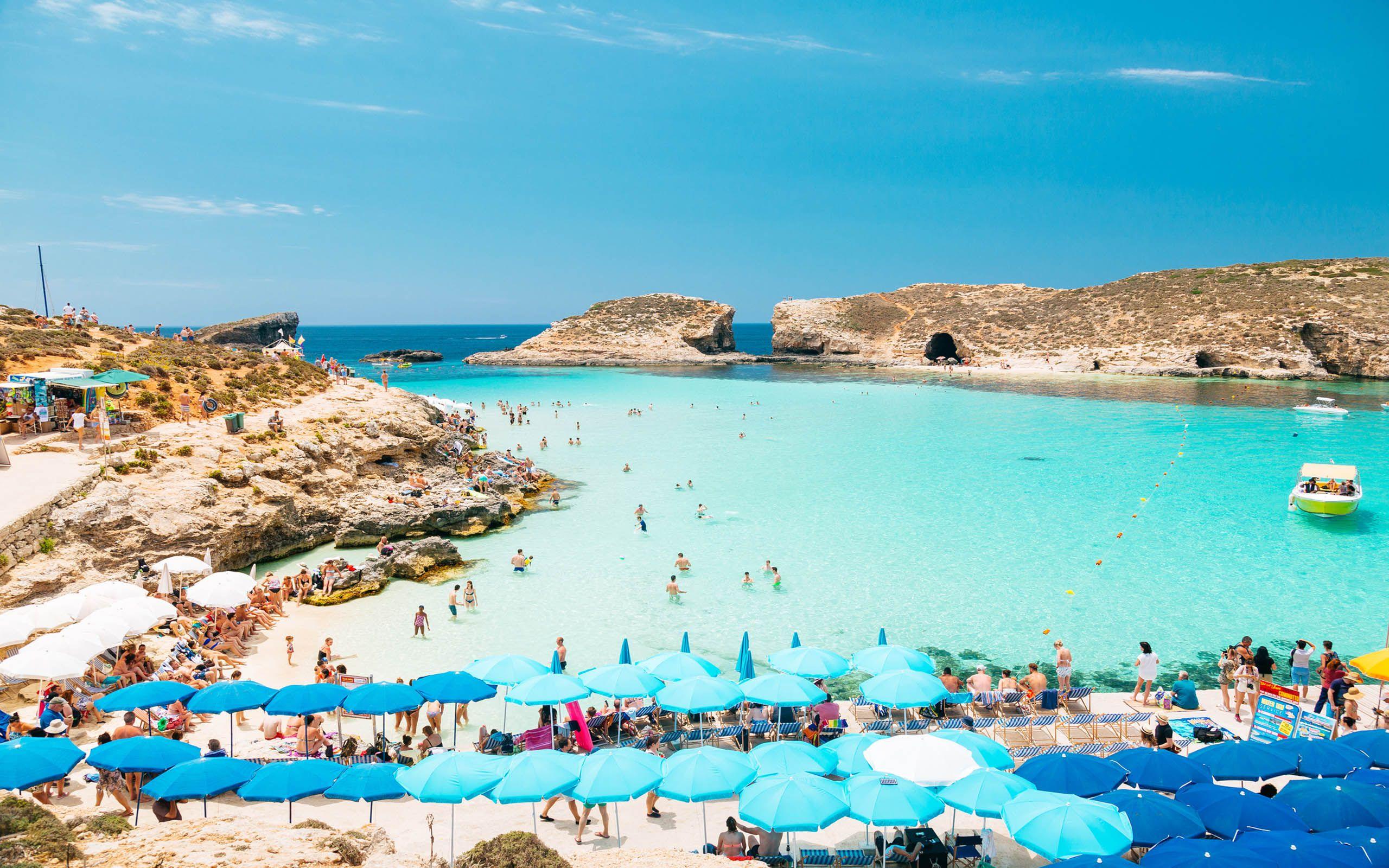 2560x1600 Comino Island Blue Lagoon Golden Bay Beach On Malta With