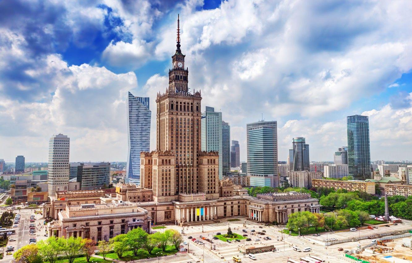 1332x850 Wallpaper area, Poland, Warsaw, the Palace of science image