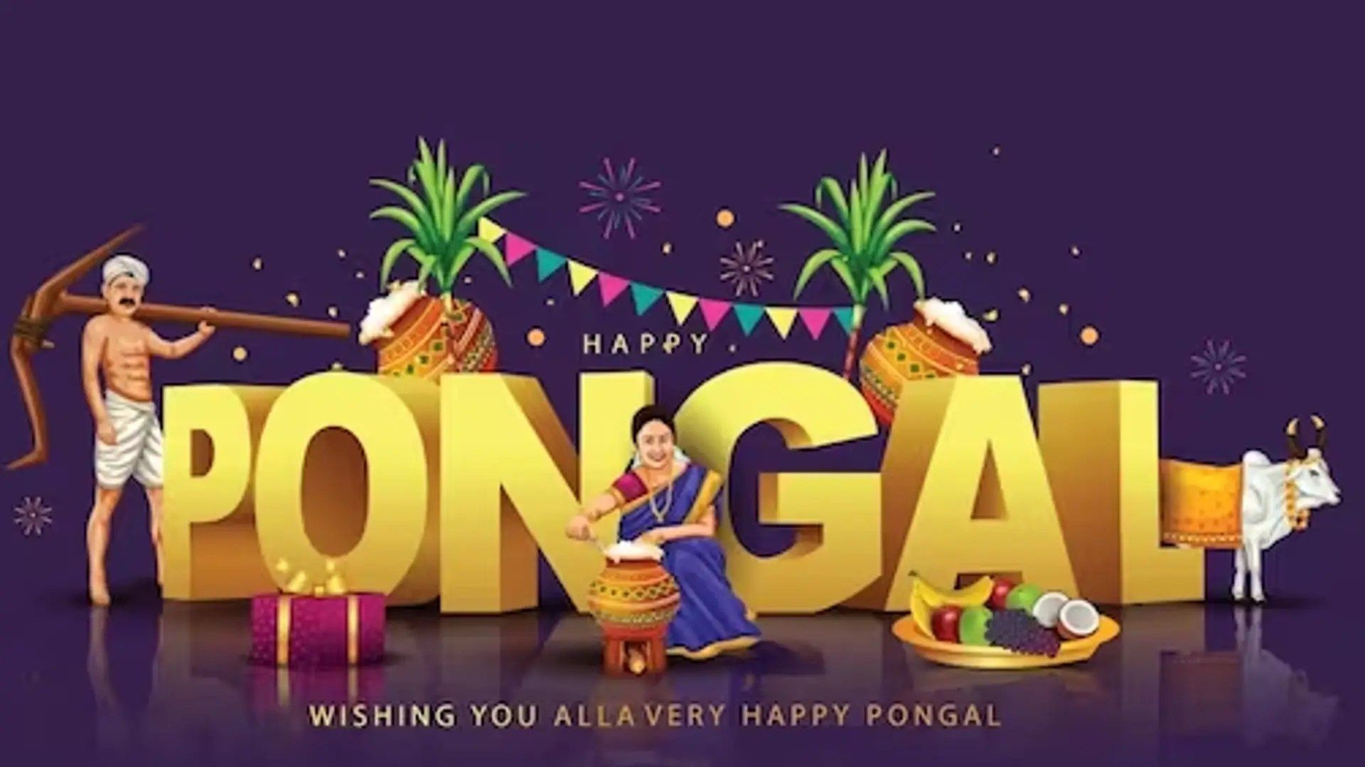 1920x1080 Pongal 2024: A Harvest Festival of Joy