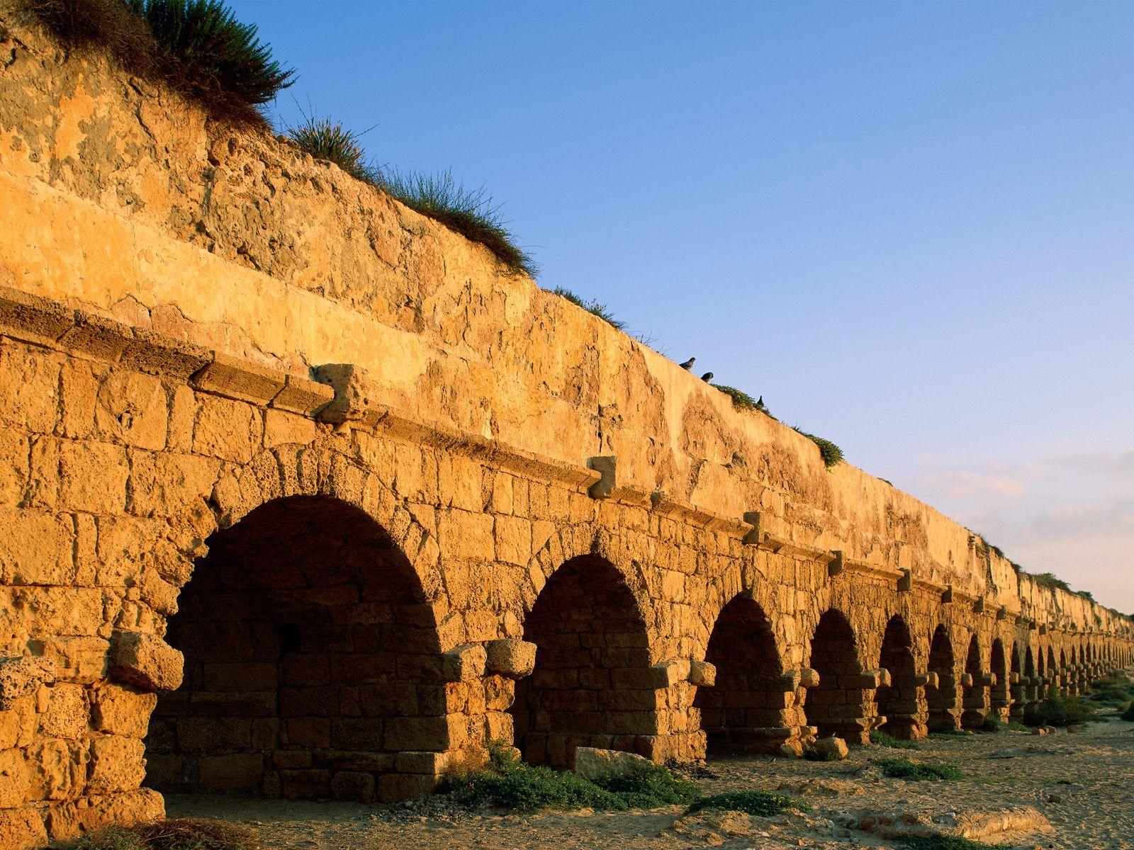 1600x1200 Aqueduct Caesarea Israel Wallpaper? Roman Aqueduct Caesarea