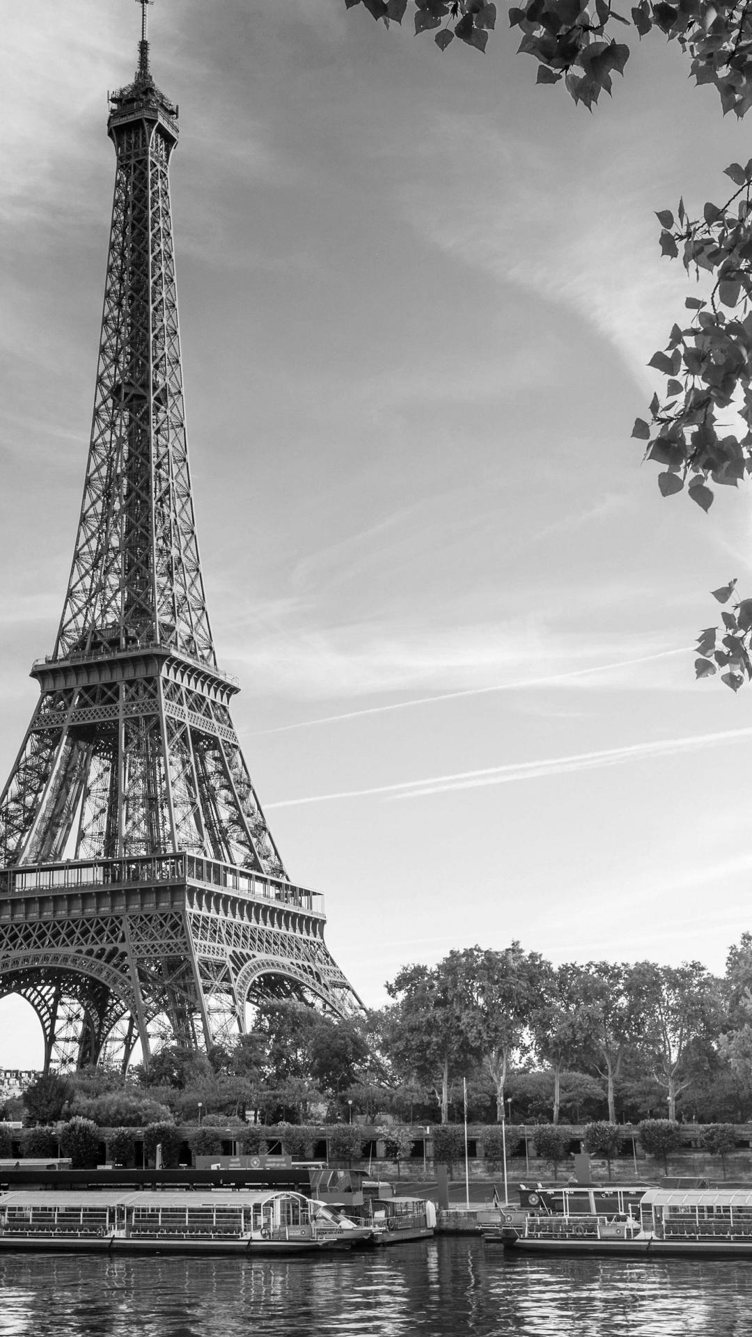 1080x1920 Paris wallpaper black and white 1080x1920