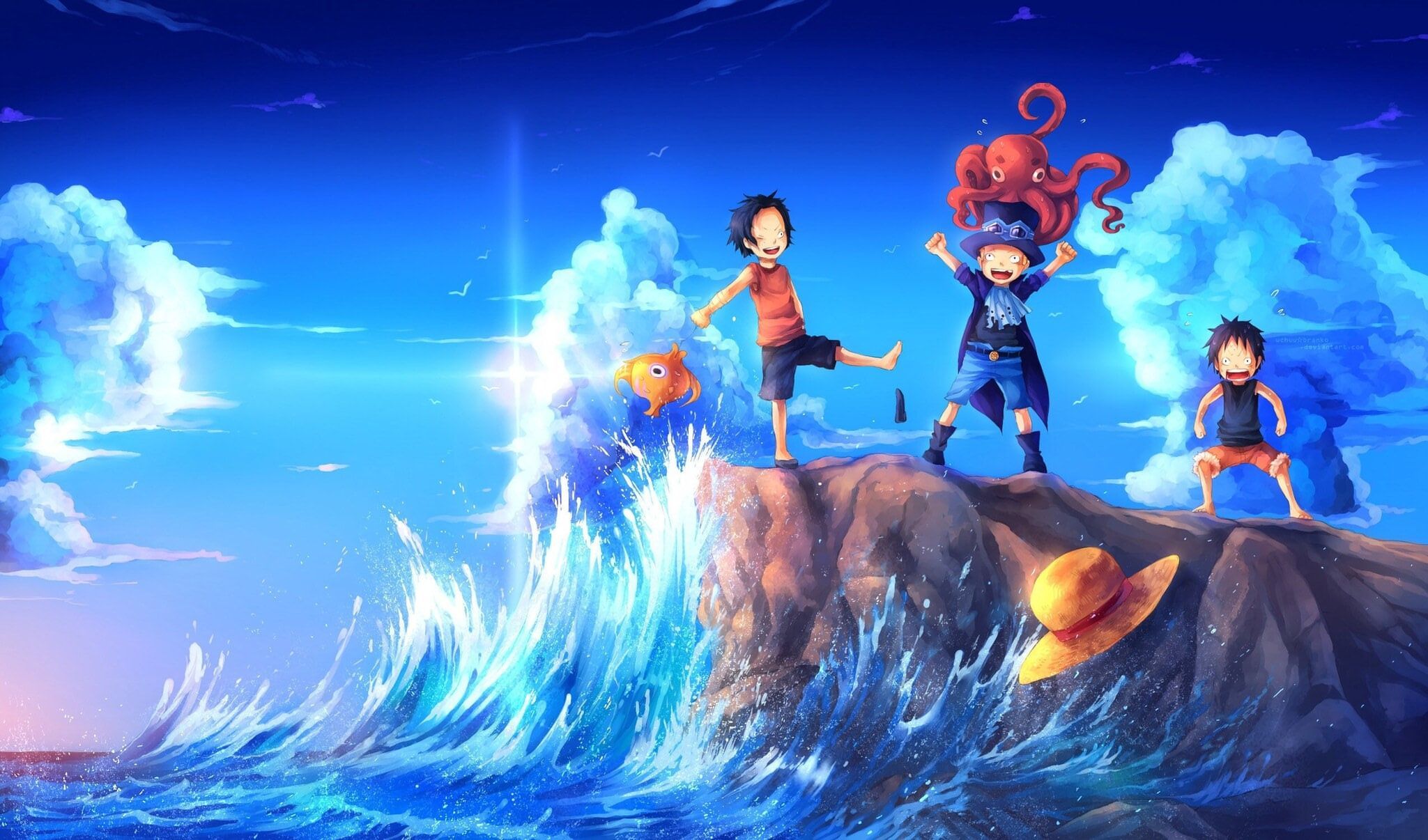 2049x1206 Ace One Piece Desktop Wallpaper GirlsDP1