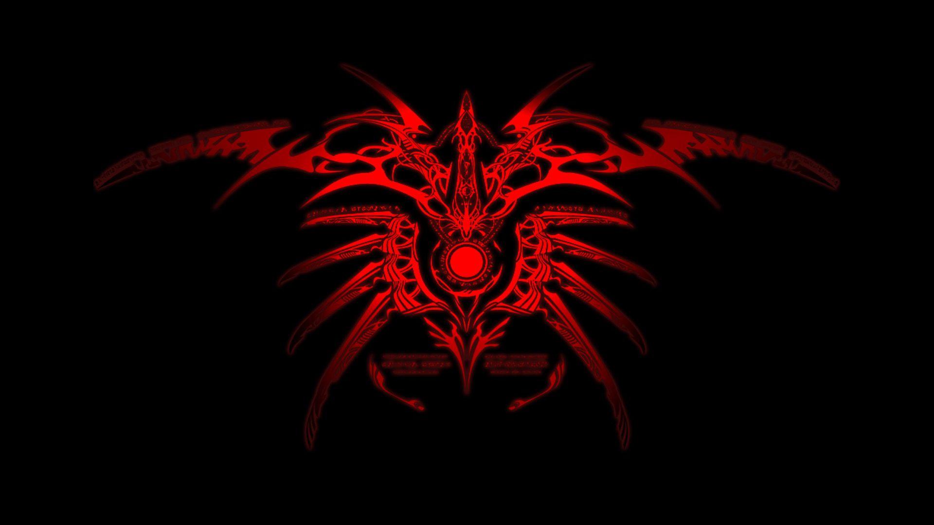 1920x1080 red, tribal, Blazblue, simple background wallpaper