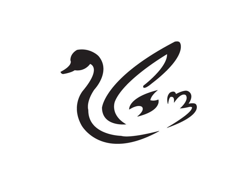 1024x768 Simple Swan Shade Tattoo Wallpaper Swan Tattoo