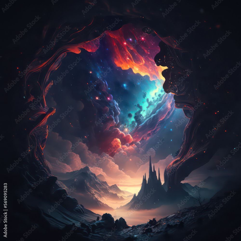 1000x1000 Universe view from the fantasy planet