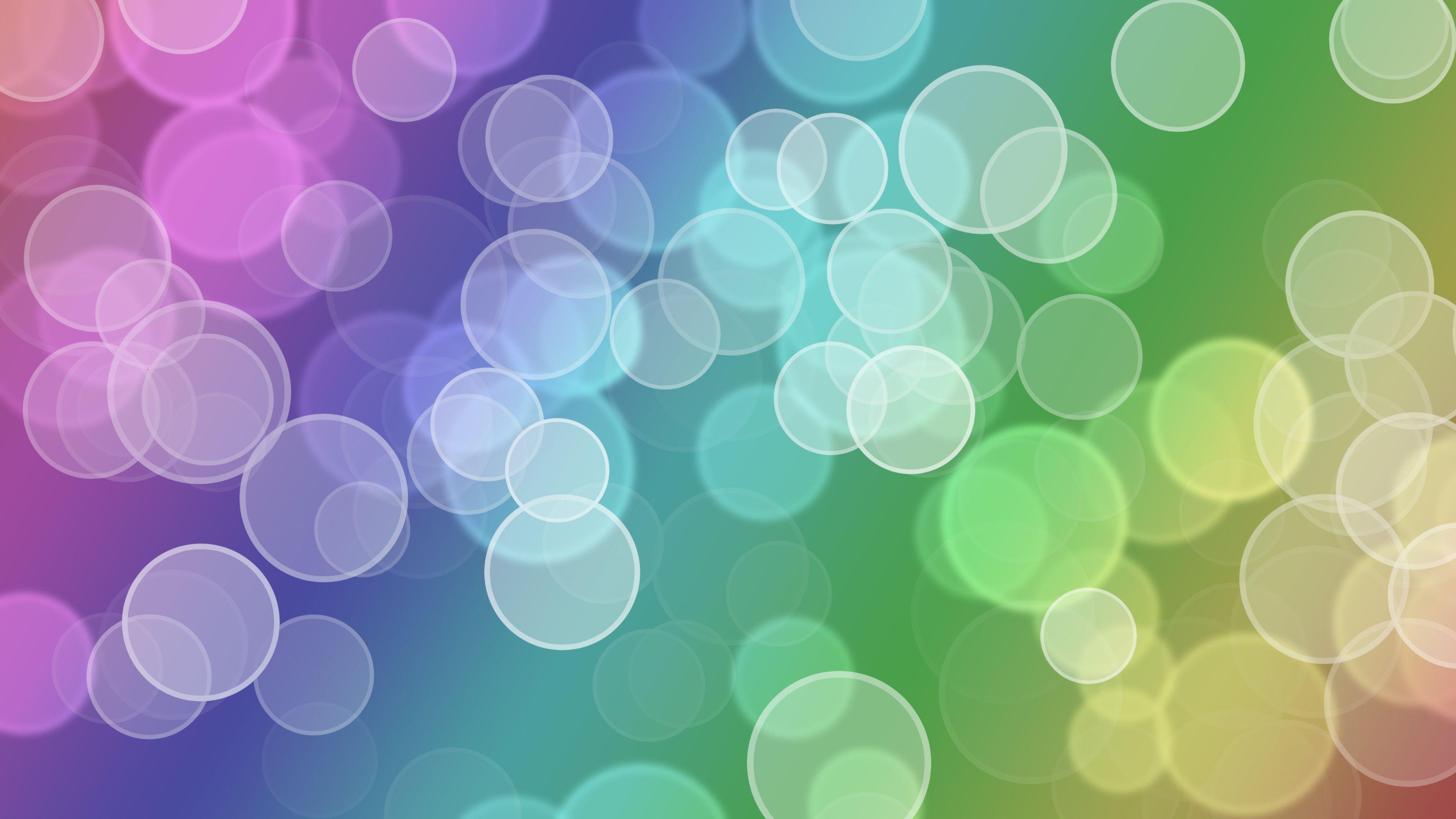 3840x2160 Blue Bubble Wallpaper background picture