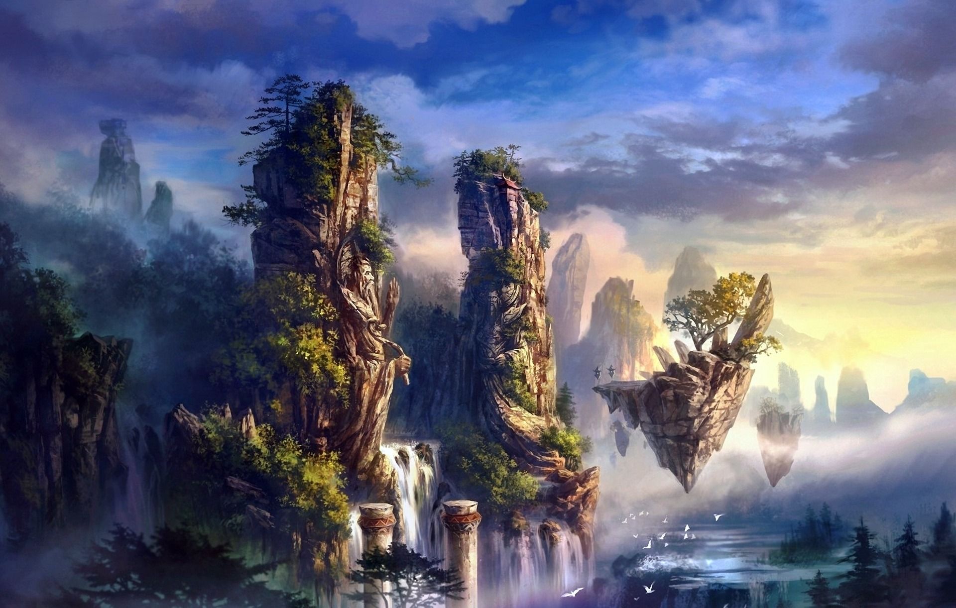 1920x1222 Fantasy Landscape HD Wallpaper