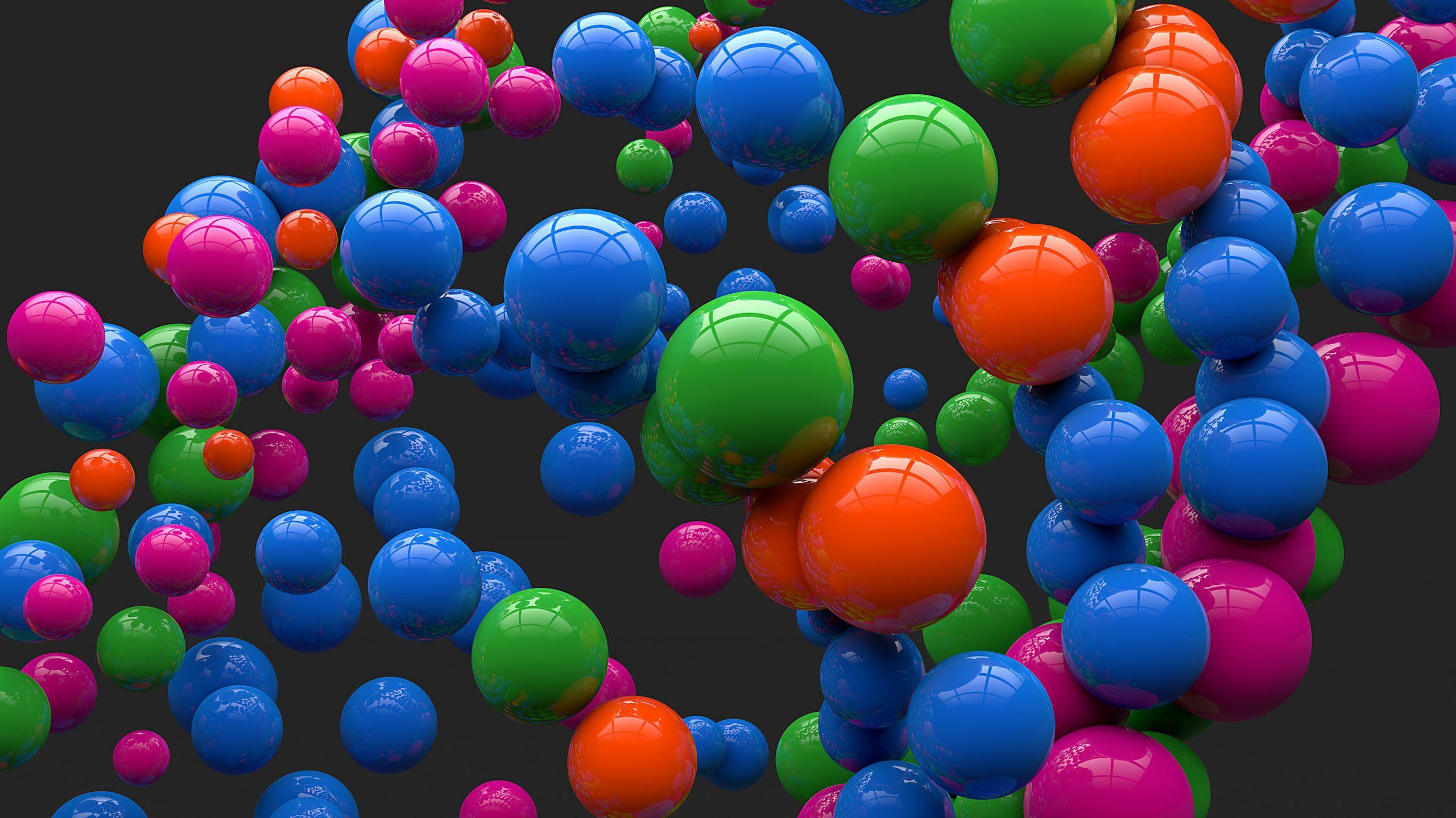 2560x1440 Bubbles Wallpaper