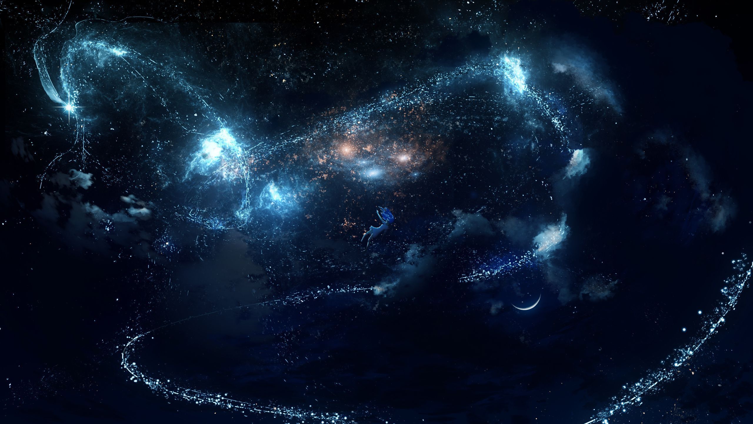 2560x1440 HD desktop wallpaper: Anime, Fantasy