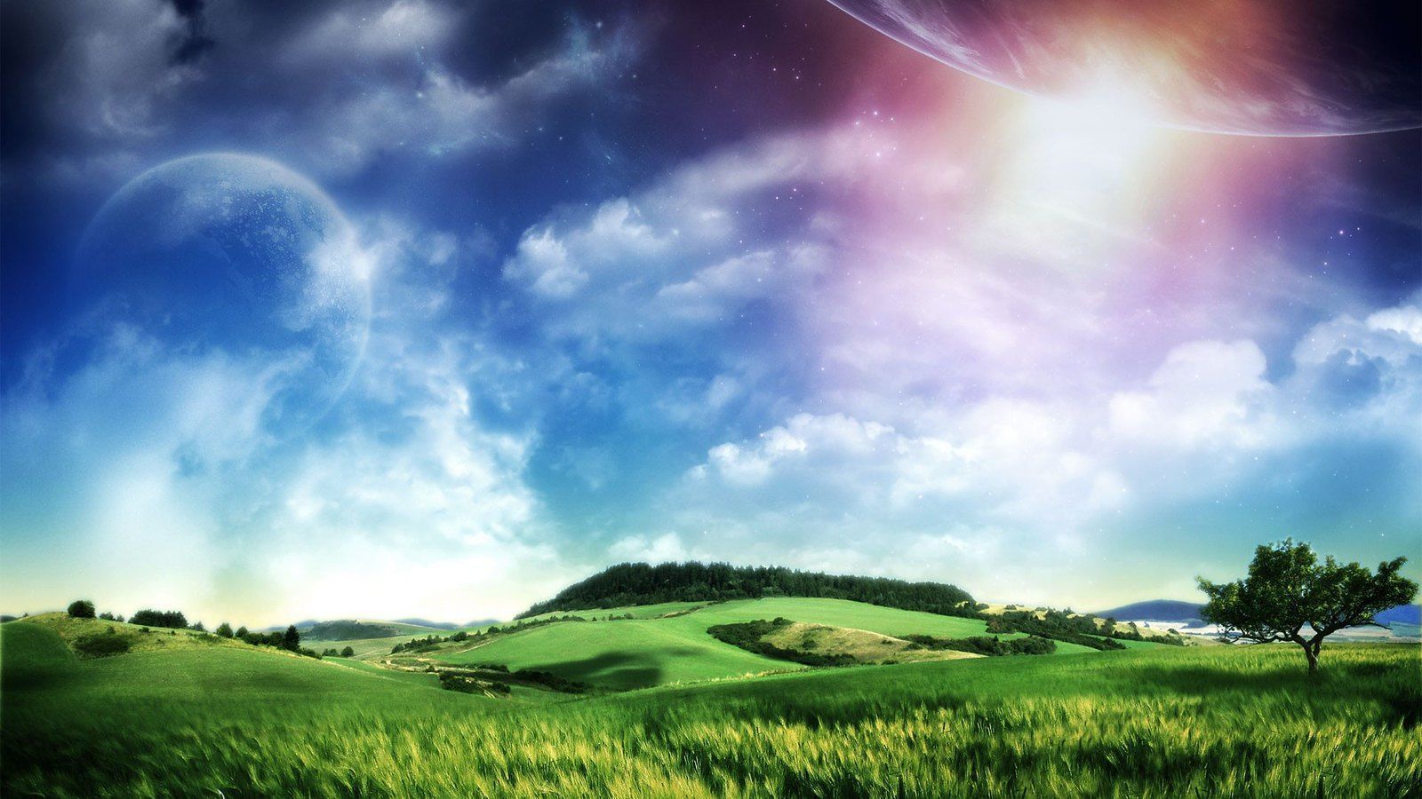 1600x900 Nature Cool Fantasy Earth Wallpaper