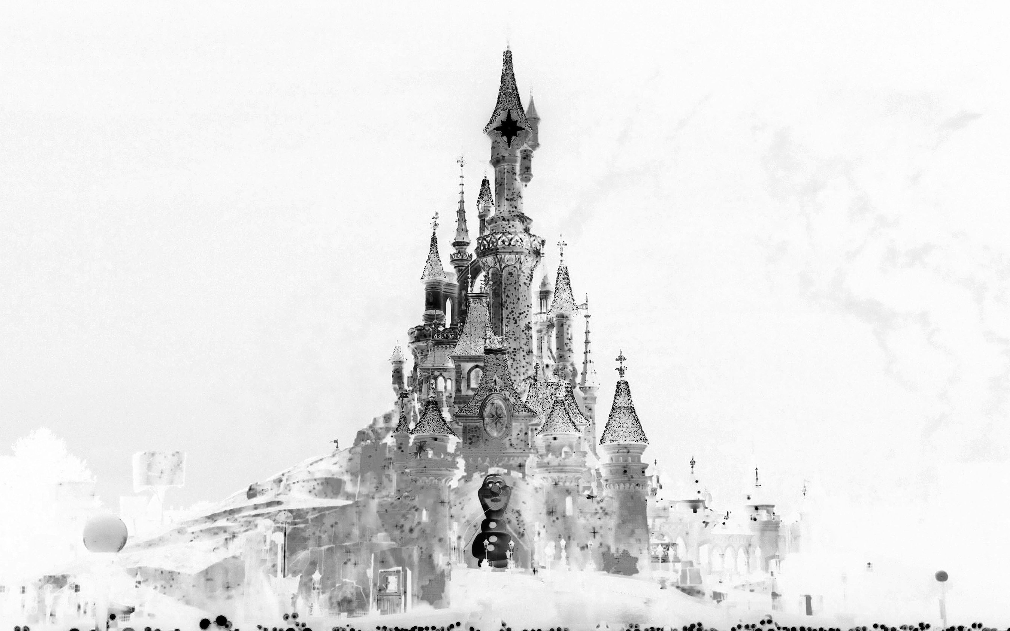 3840x2400 Disney Art Let It Go Snow Illust White