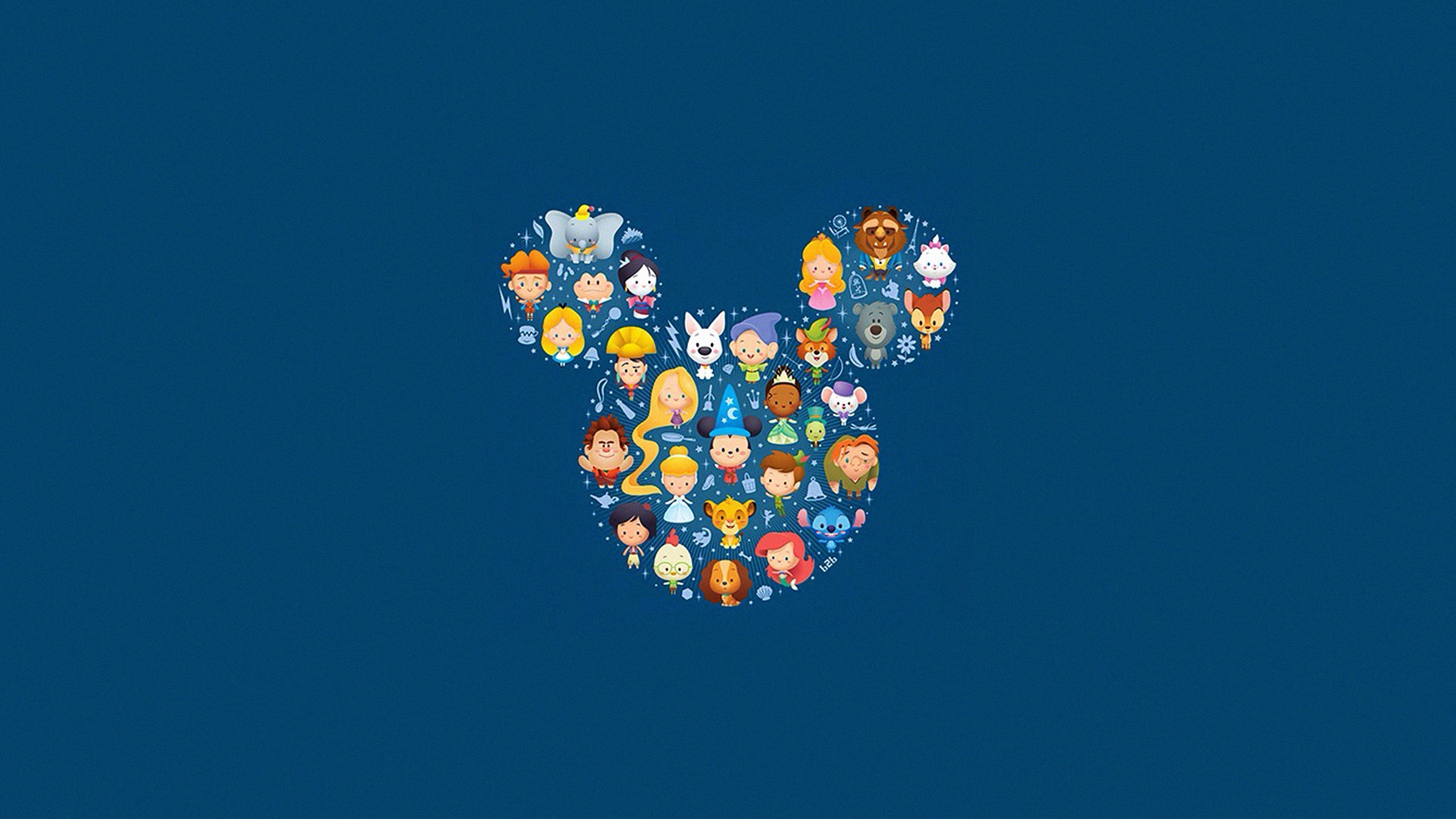 3840x2160 Disney Art Character Cute Illust