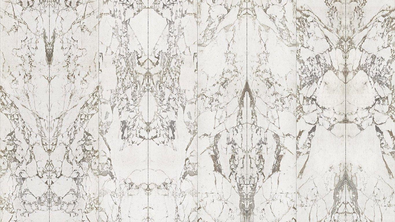 1366x768 White Marble Wallpaper Design By Piet Hein Eek For NLXL