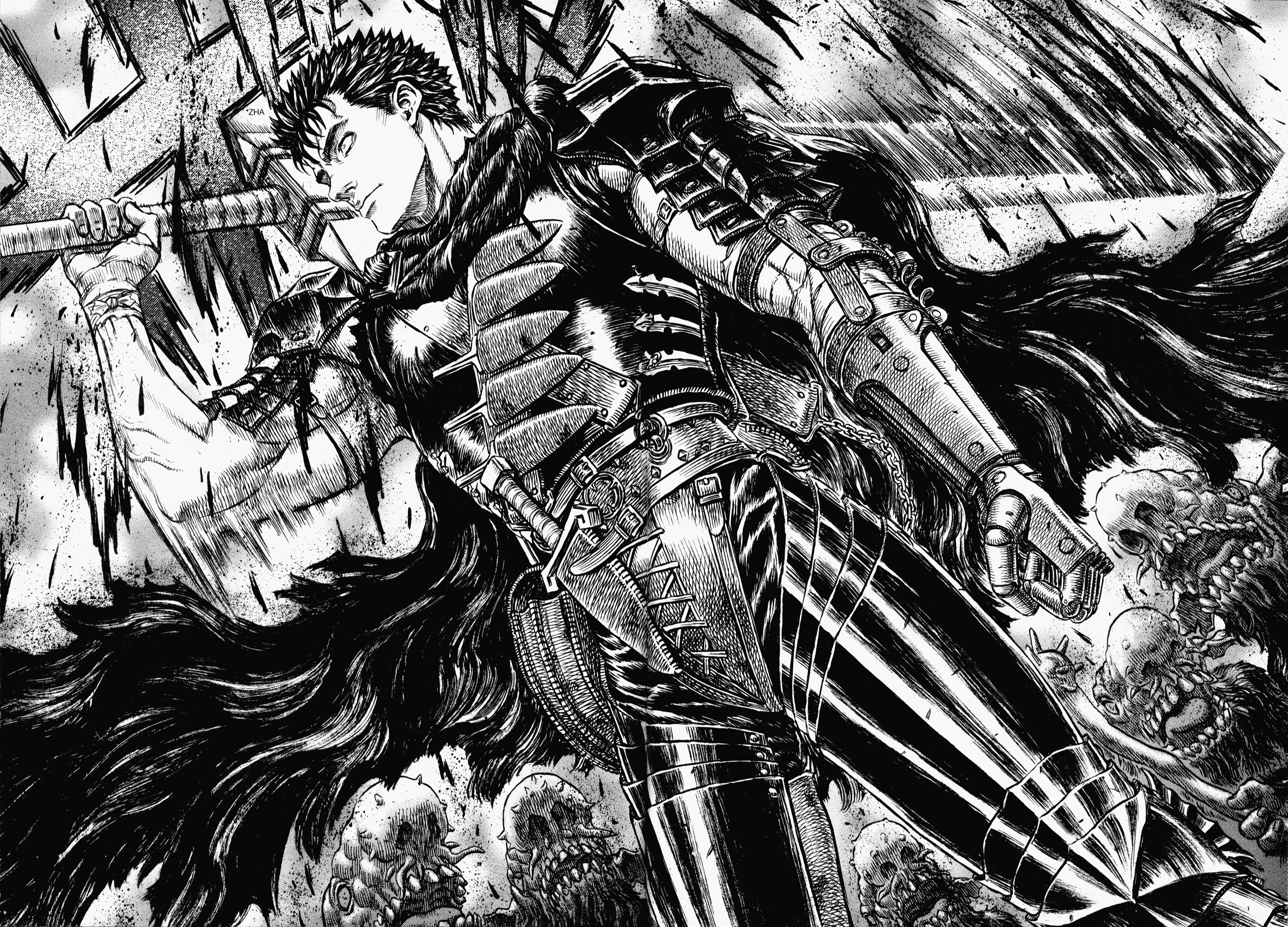 3336x2400 Guts (Berserk) Wallpaper