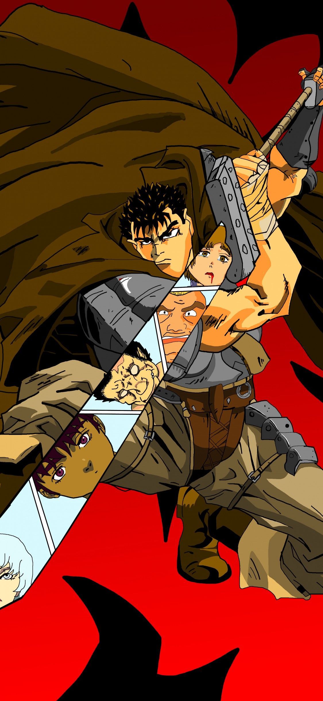 1125x2436 Berserk Manga iPhone HD Wallpaper