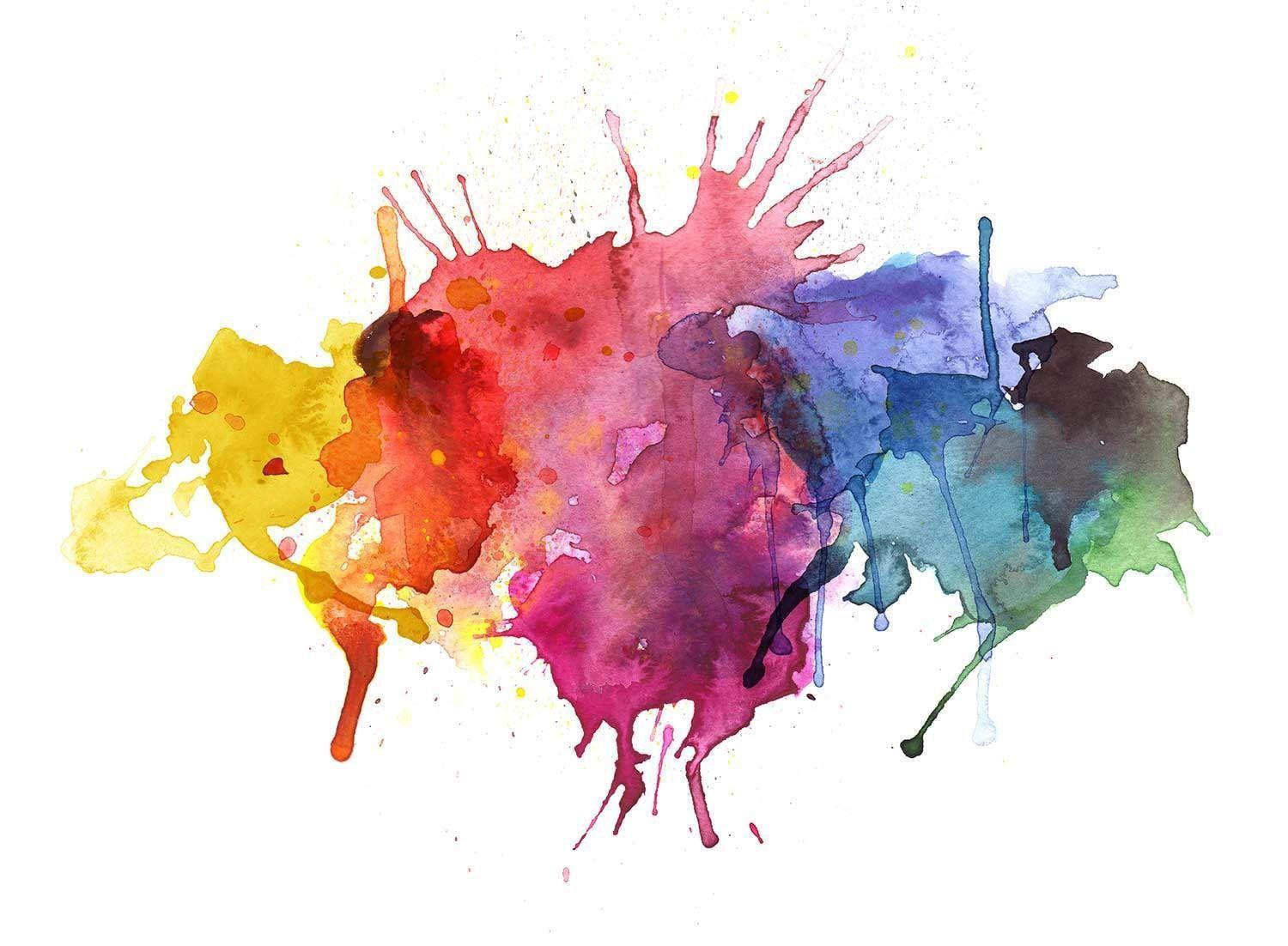 1500x1102 Splatter Watercolor Wallpaper