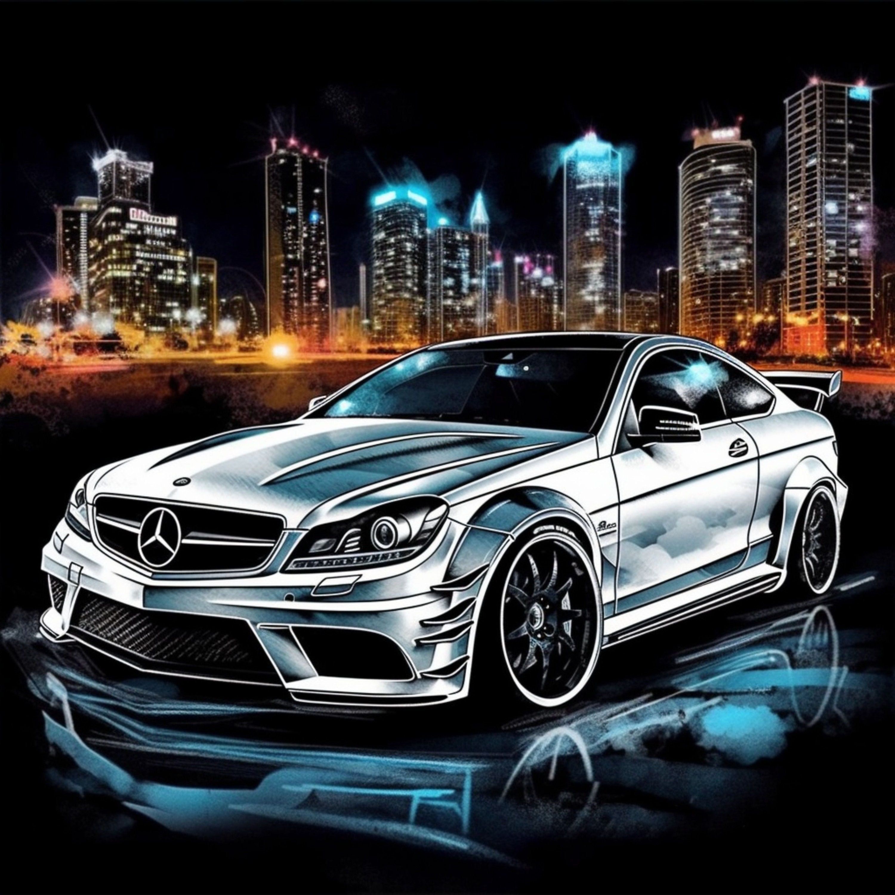 3000x3000 Mercedes AMG C63 Benz Coupe Luxury Car