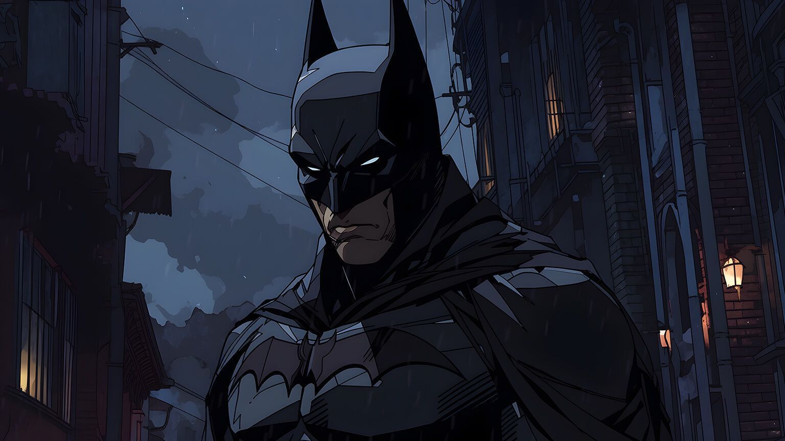 1536x864 Serious Batman DC Comics Desktop