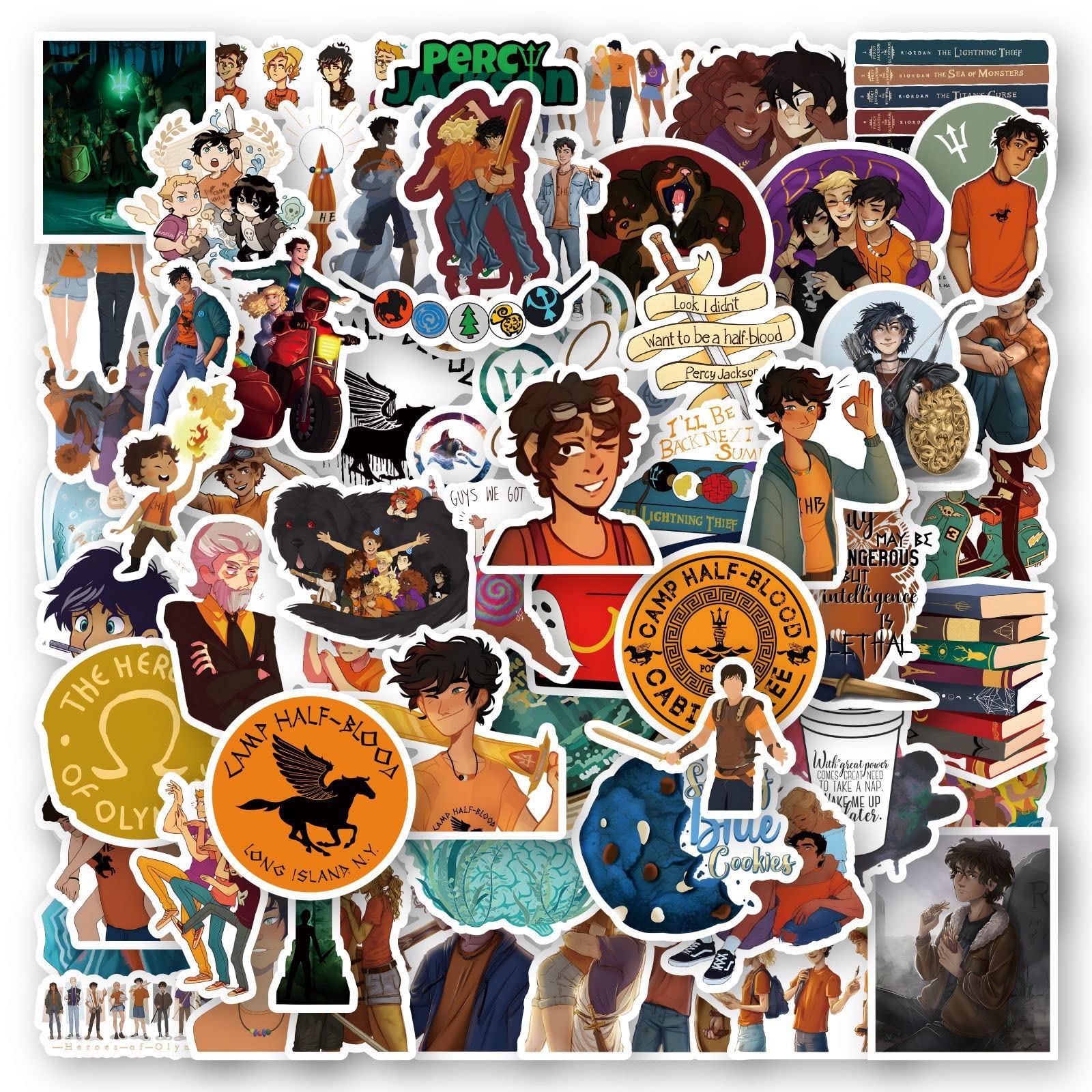 1600x1600 60pcs Percy Jackson Stickers