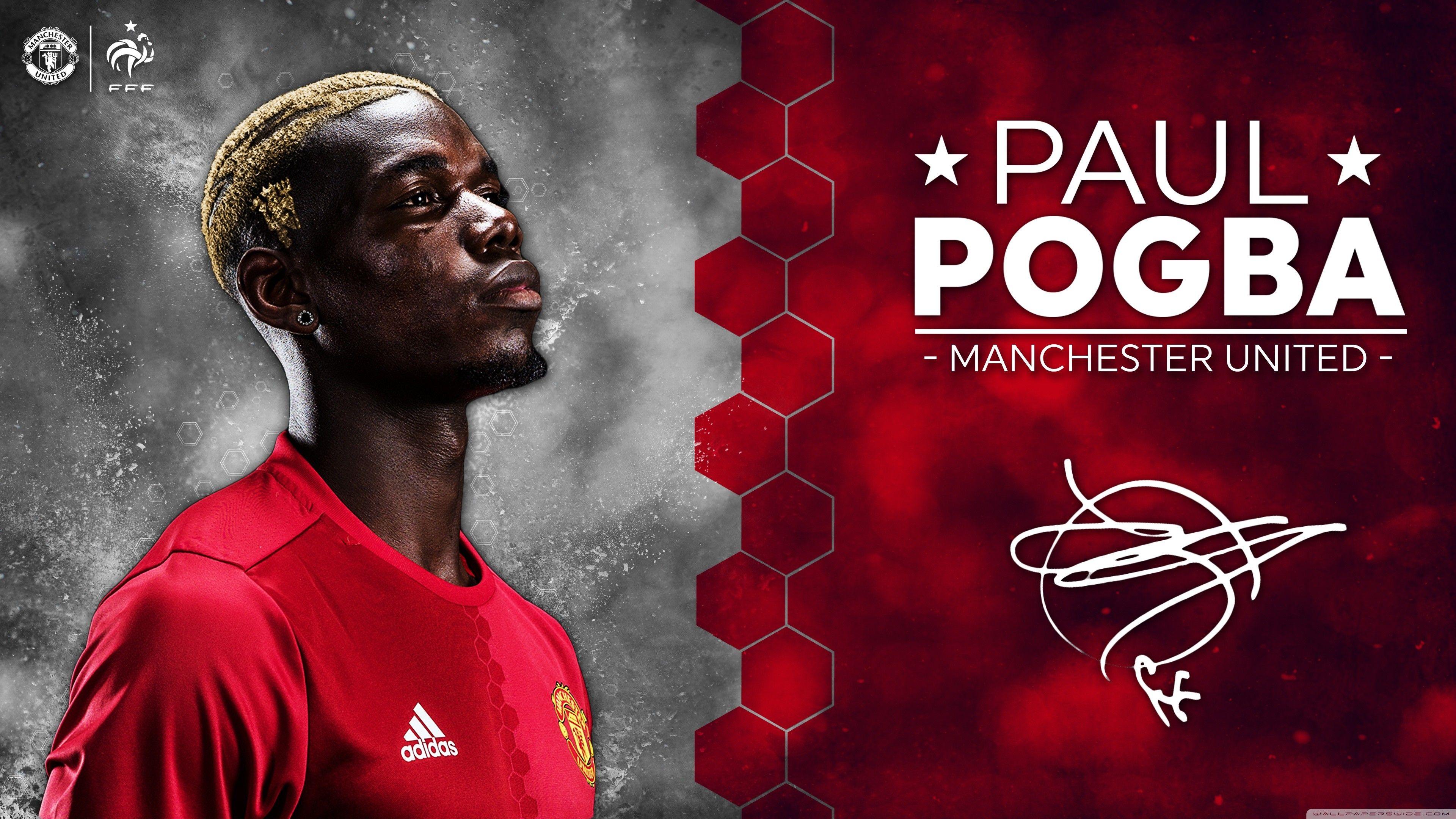 3840x2160 Paul Pogba Wallpaper background picture