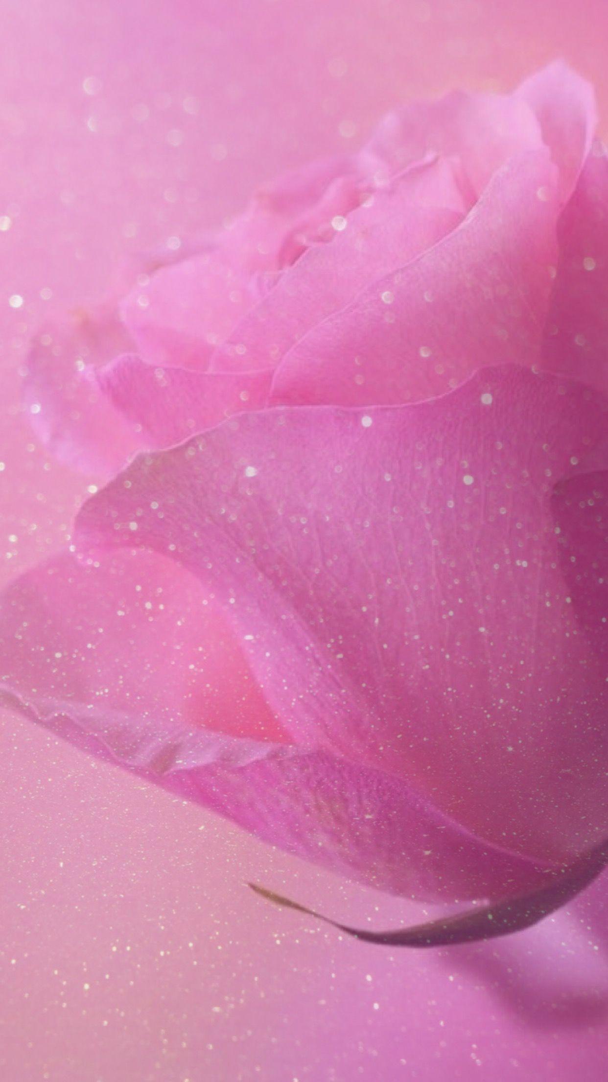 1242x2208 Rose, Sparkle, Glitter, Wallpaper, Background, Pink