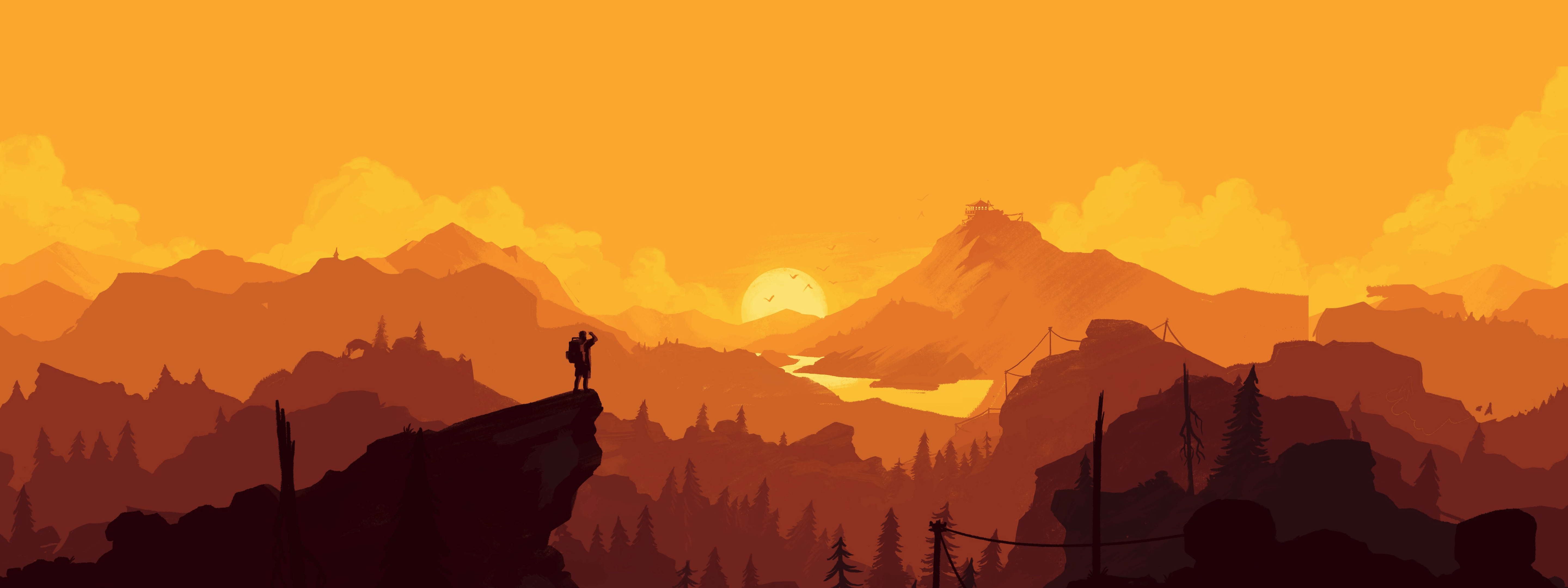 5760x2160 Firewatch [5760x2160]. BEST WALLPAPERS ON Your Phone