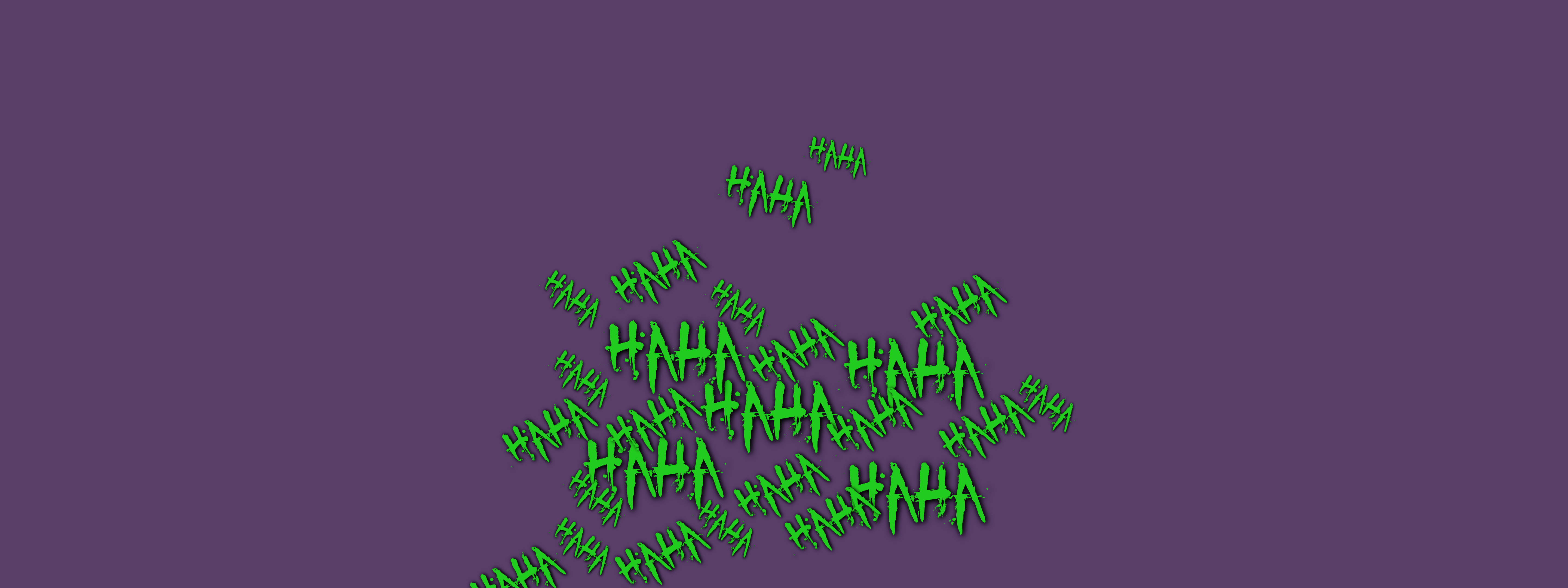 5760x2160 A couple simple Joker wallpaperMultiple Resolutions