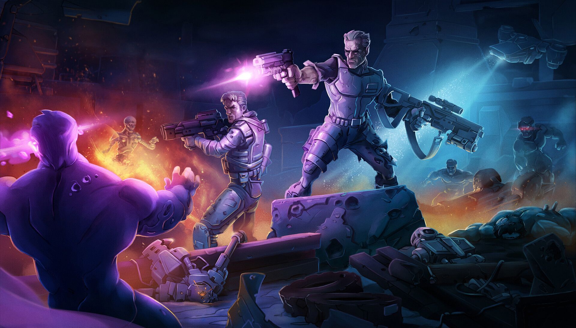 1920x1094 John Connor & Kyle Reese vs. Terminators