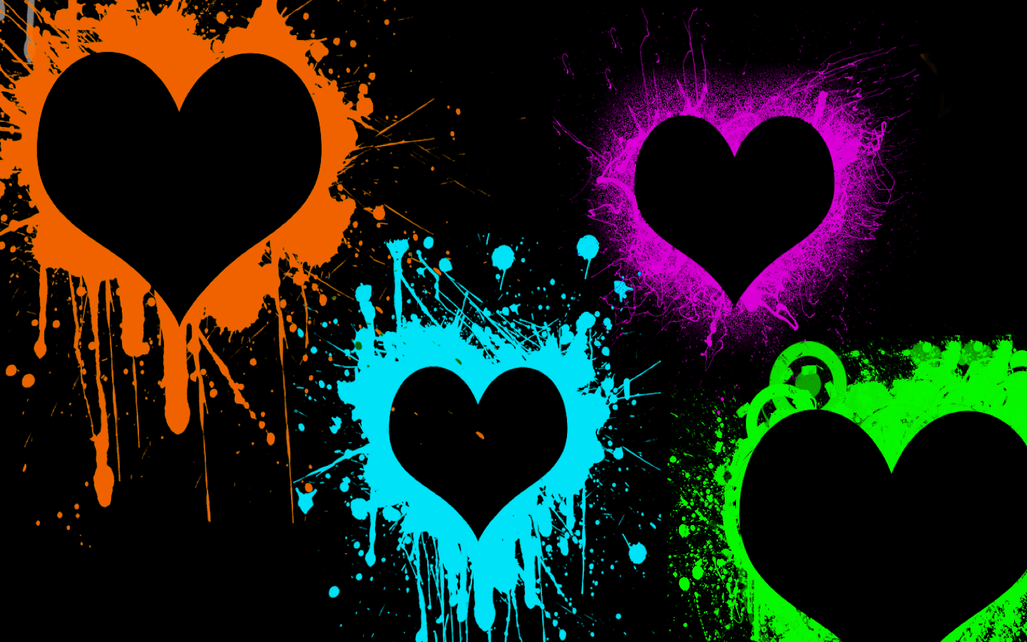 1440x900 Splatter paint wall paper Gallery