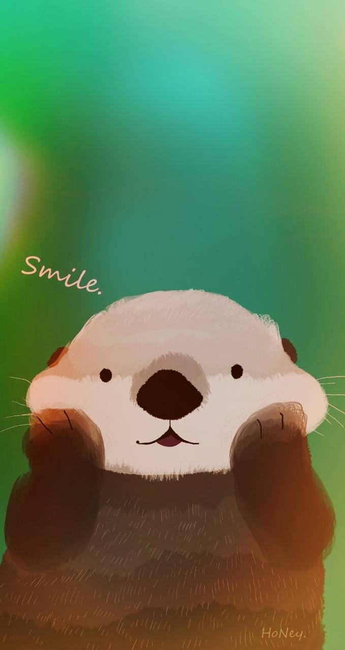 679x1280 Cute Otter Wallpaper