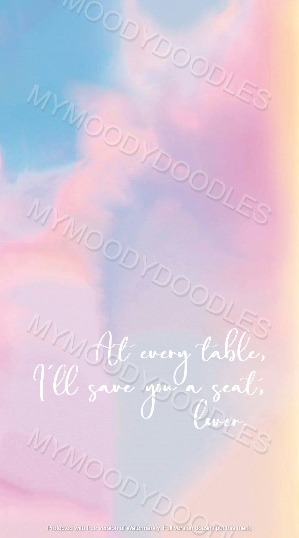 1228x2208 Lover Lyrics iPhone Background