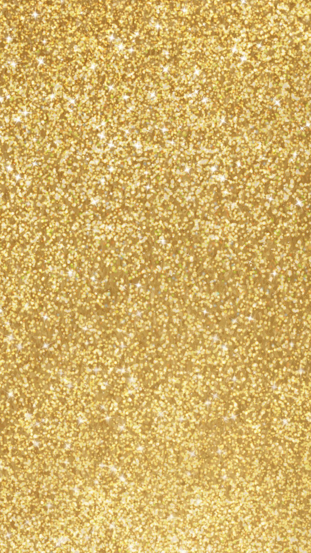 1080x1920 Gold Glitter iPhone Background