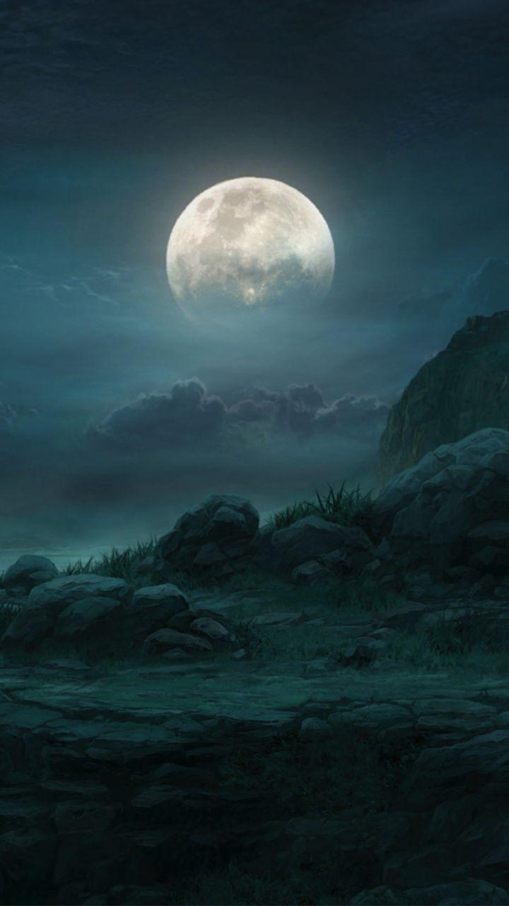 720x1280 iPhone Wallpaper. Moon, Sky, Nature, Moonlight, Atmosphere