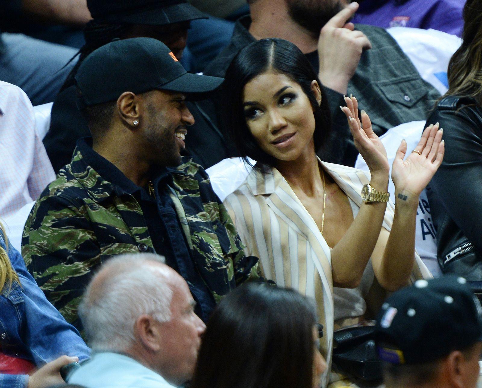 1600x1288 Jhene Aiko And Big Sean At The Lakers Game 3 28 16