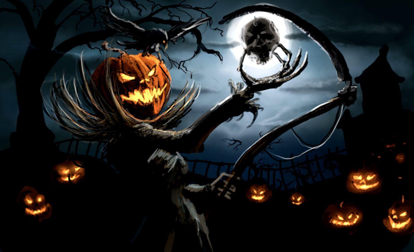 1596x972 Cool Halloween Wallpaper. HD Wallpaper Collection