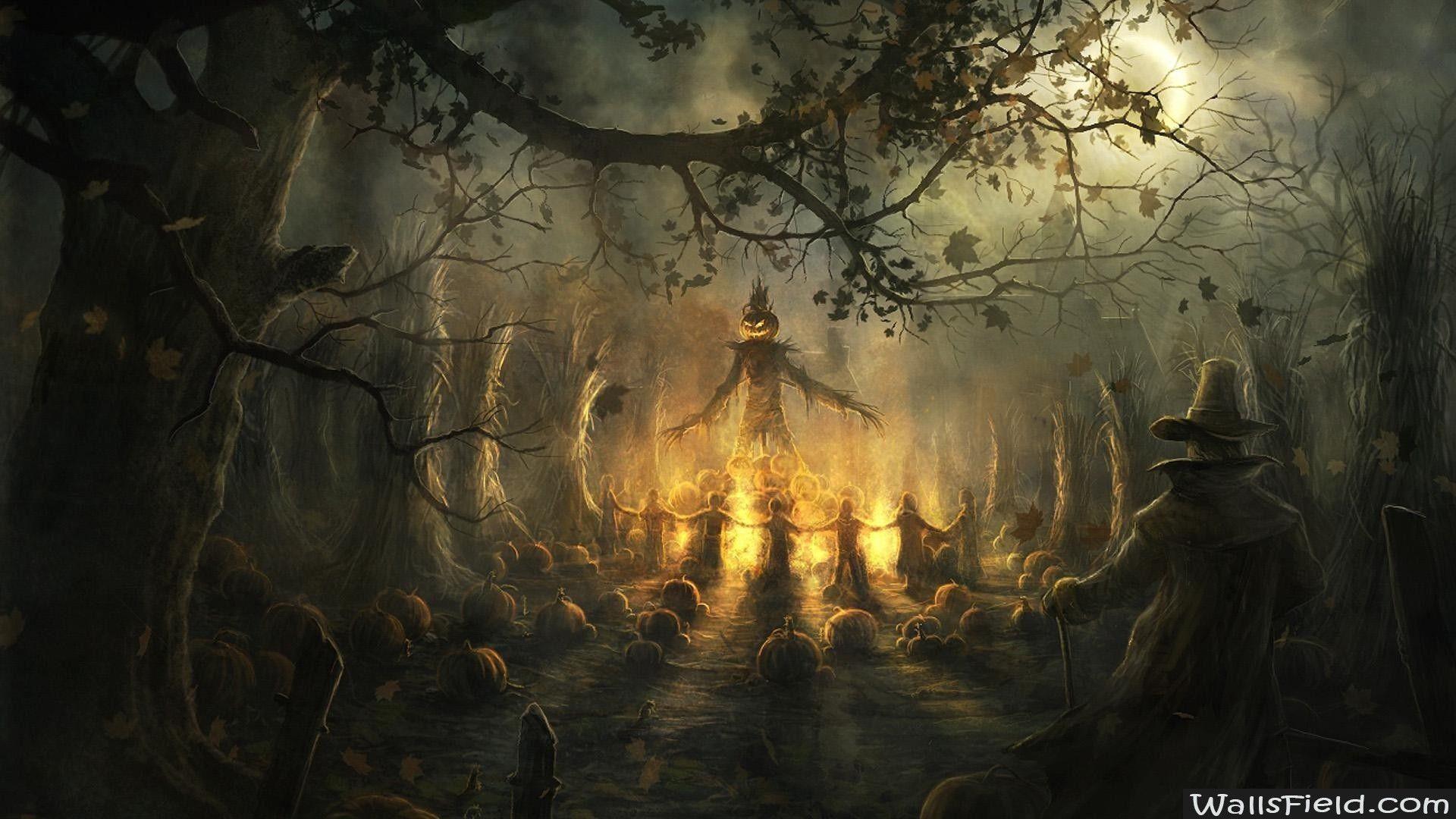 1920x1080 Scary Halloween Wallpaper HD