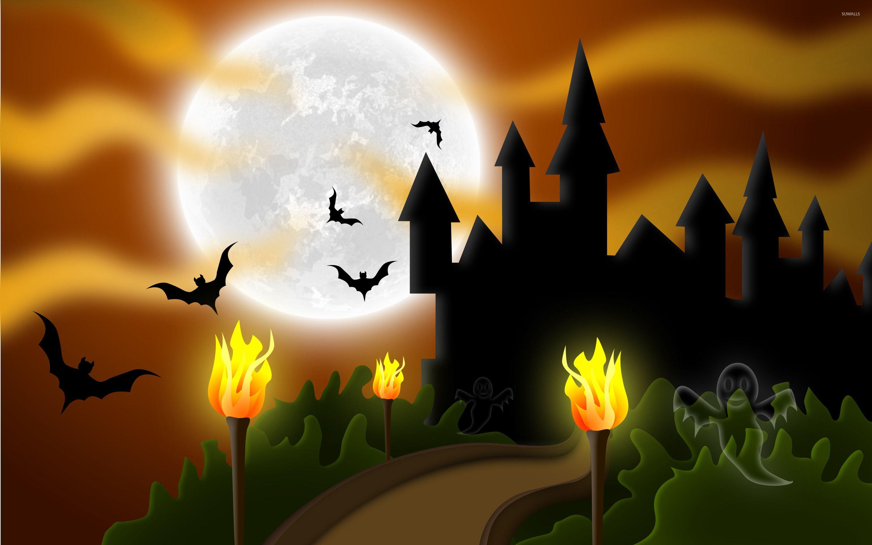 2880x1800 Halloween night [2] wallpaper wallpaper
