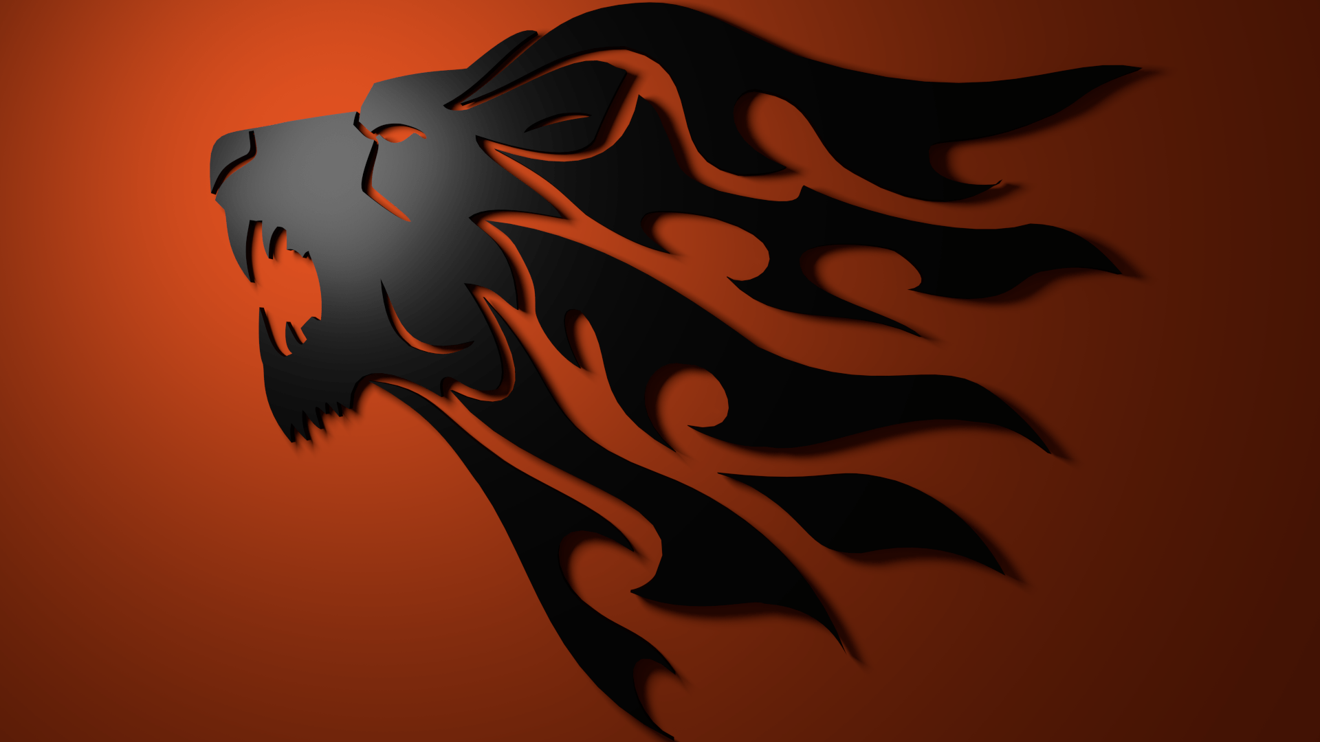 1920x1080 Lion Logo Wallpaper