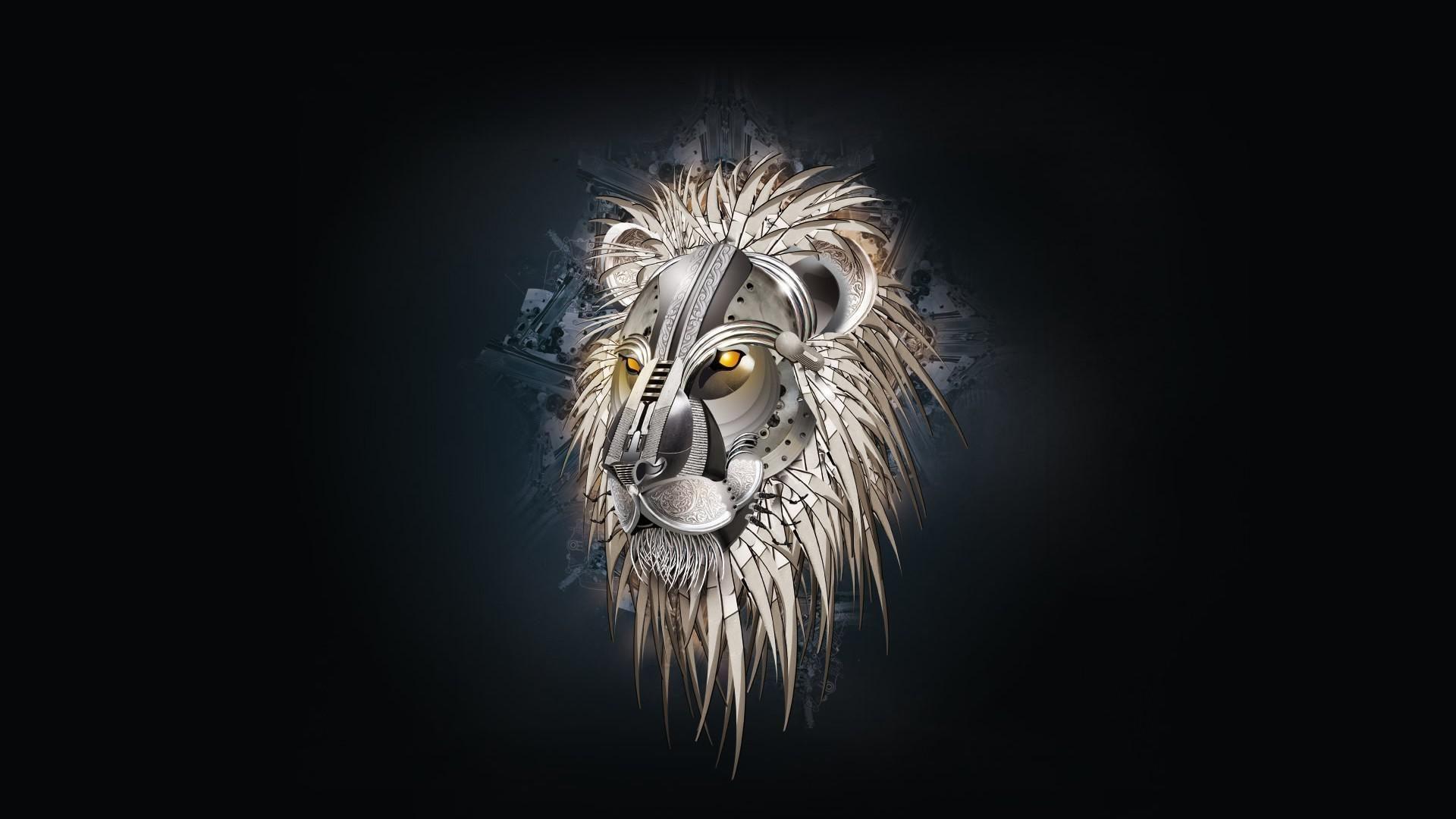 1920x1080 Lion Art Wallpaper
