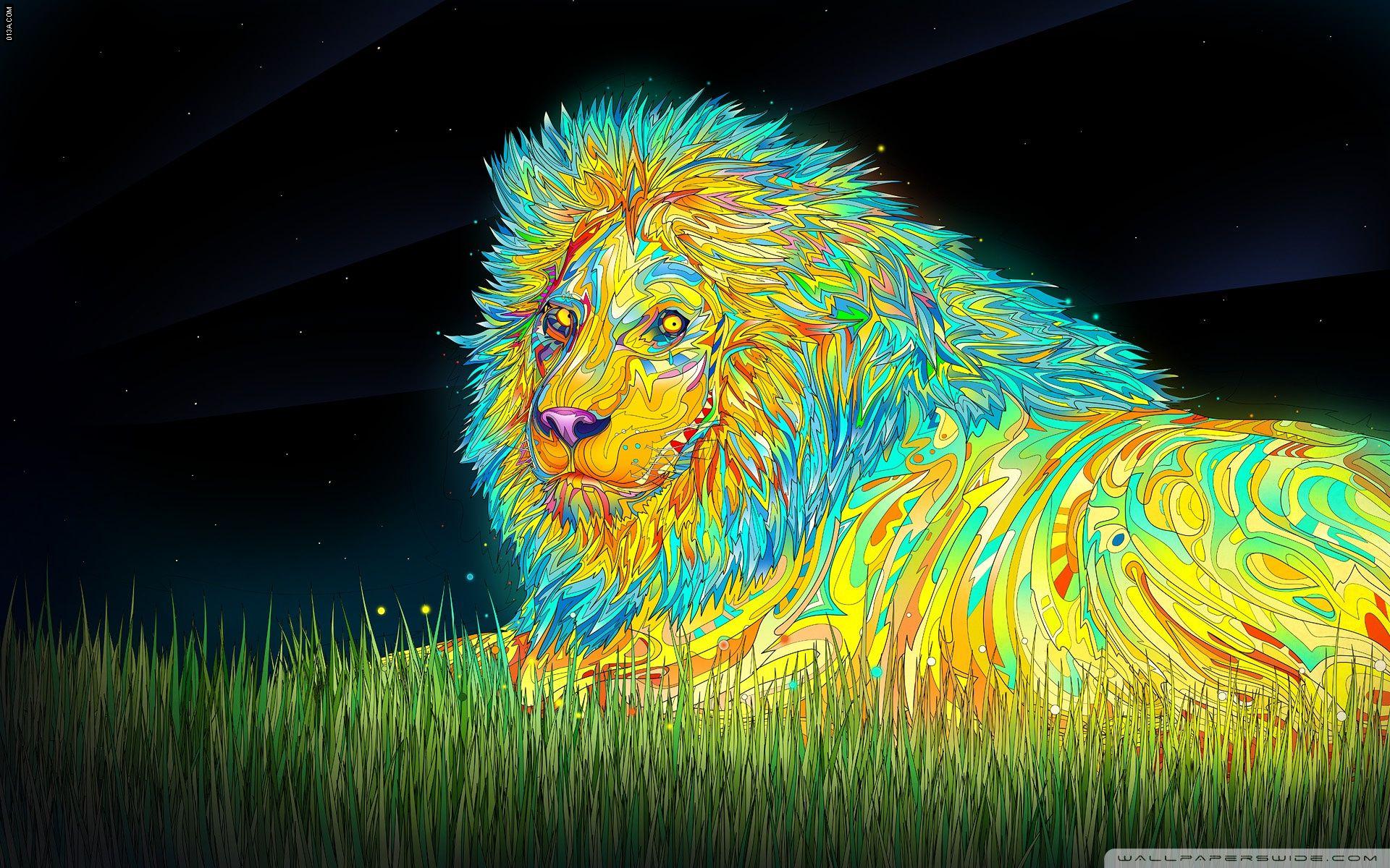 1920x1200 Lion Art ❤ 4K HD Desktop Wallpaper for 4K Ultra HD TV