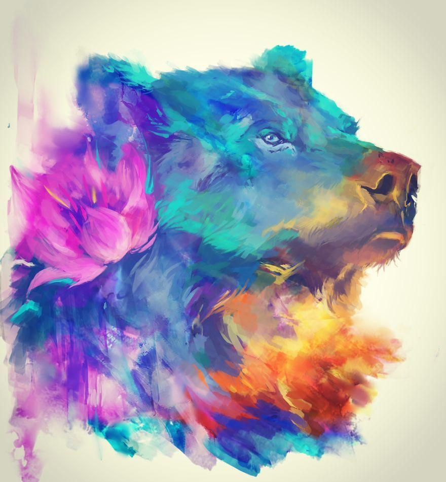 880x950 Digital Art Wallpaper, Art, Awesome, Digital, Hd, Lion