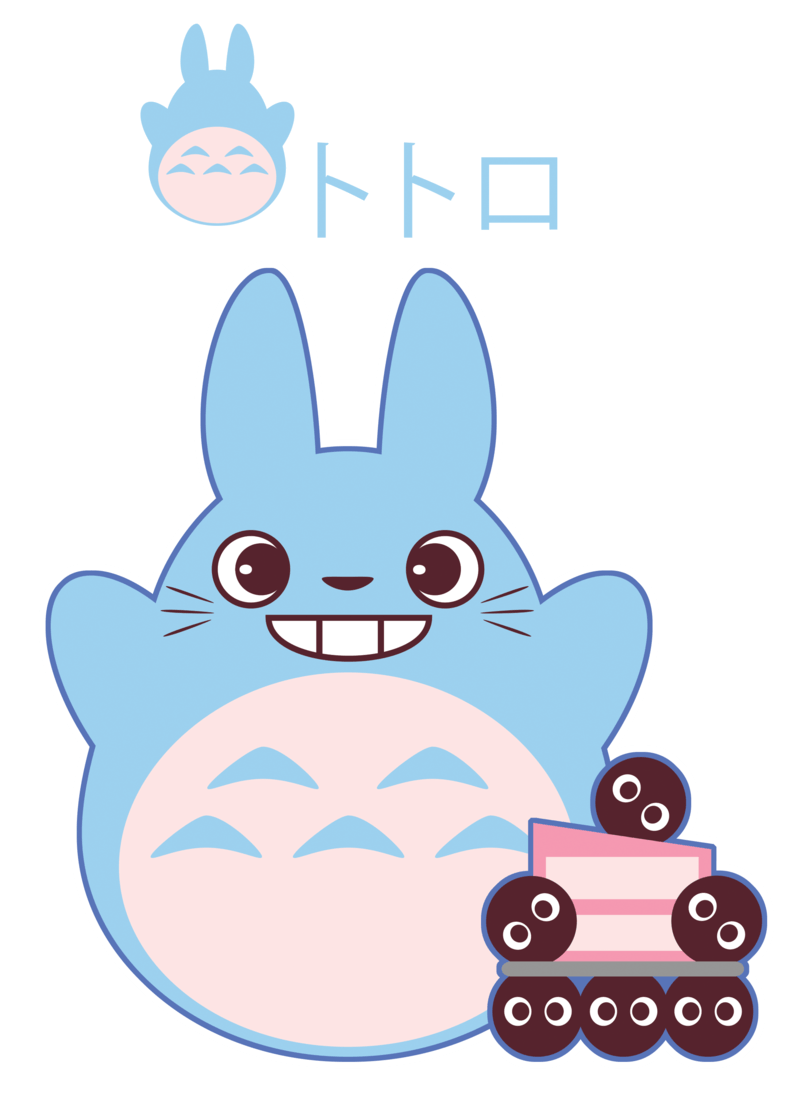 800x1094 Chibi Blue Totoro ::GIFT:: By Itachi Roxas