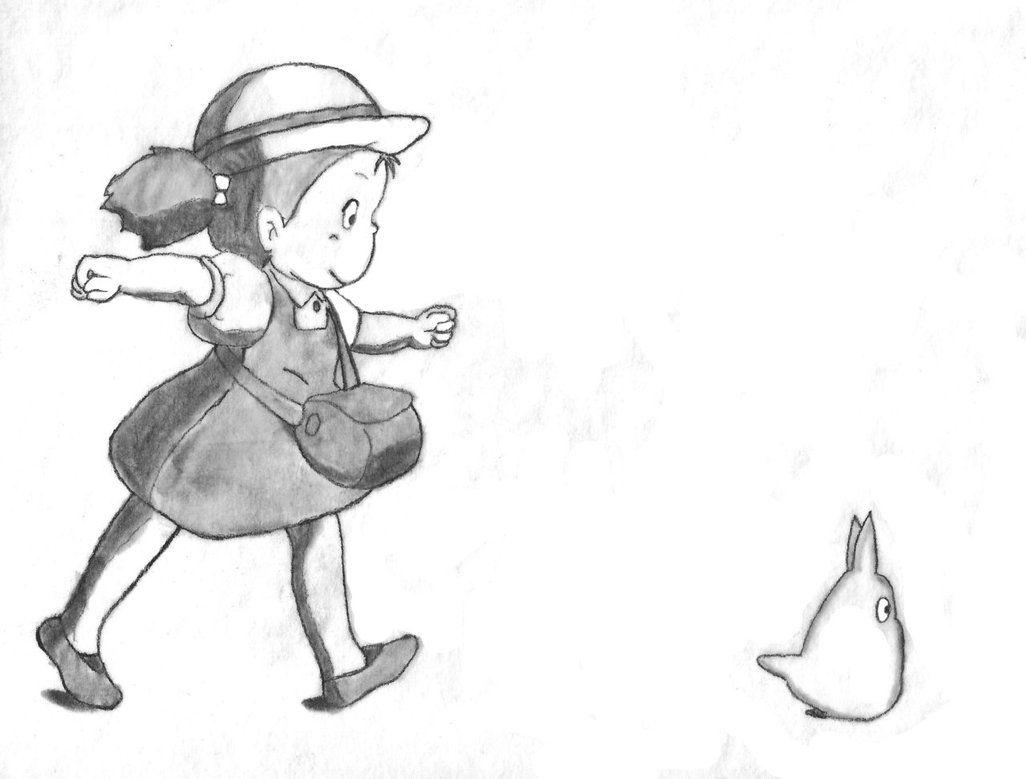1026x779 Mei and Chibi Totoro