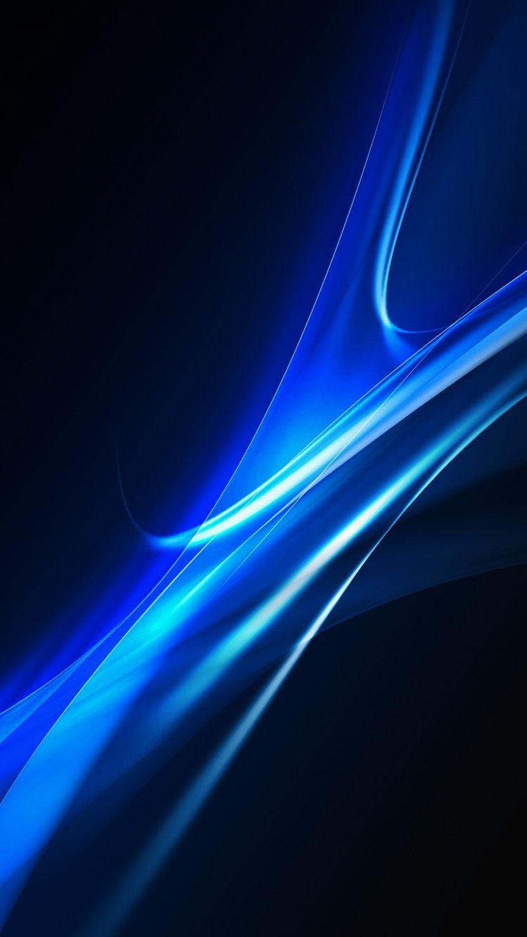 750x1334 Download Black And Blue Wallpaper