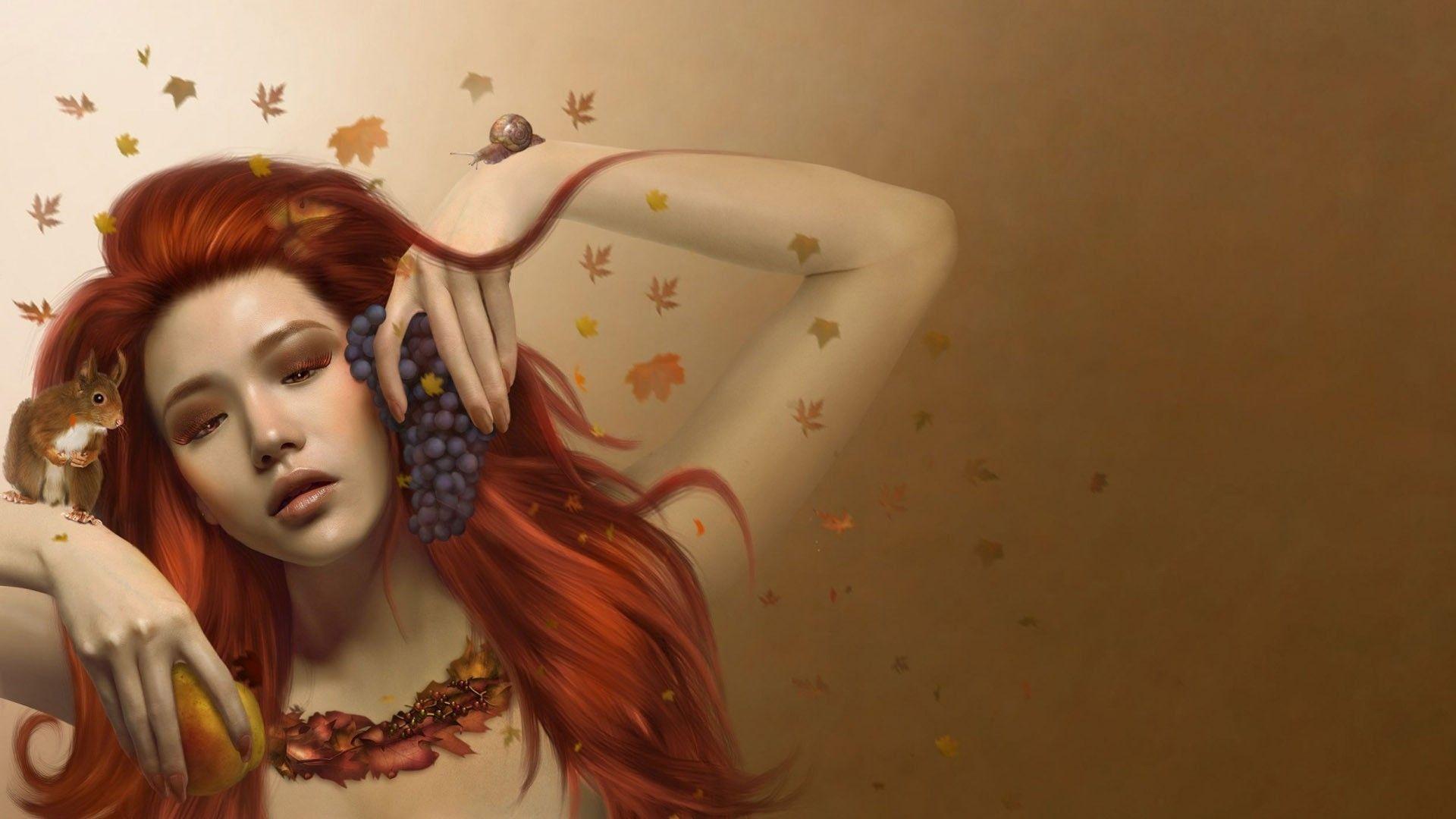 1920x1080 Abstract Girl Background