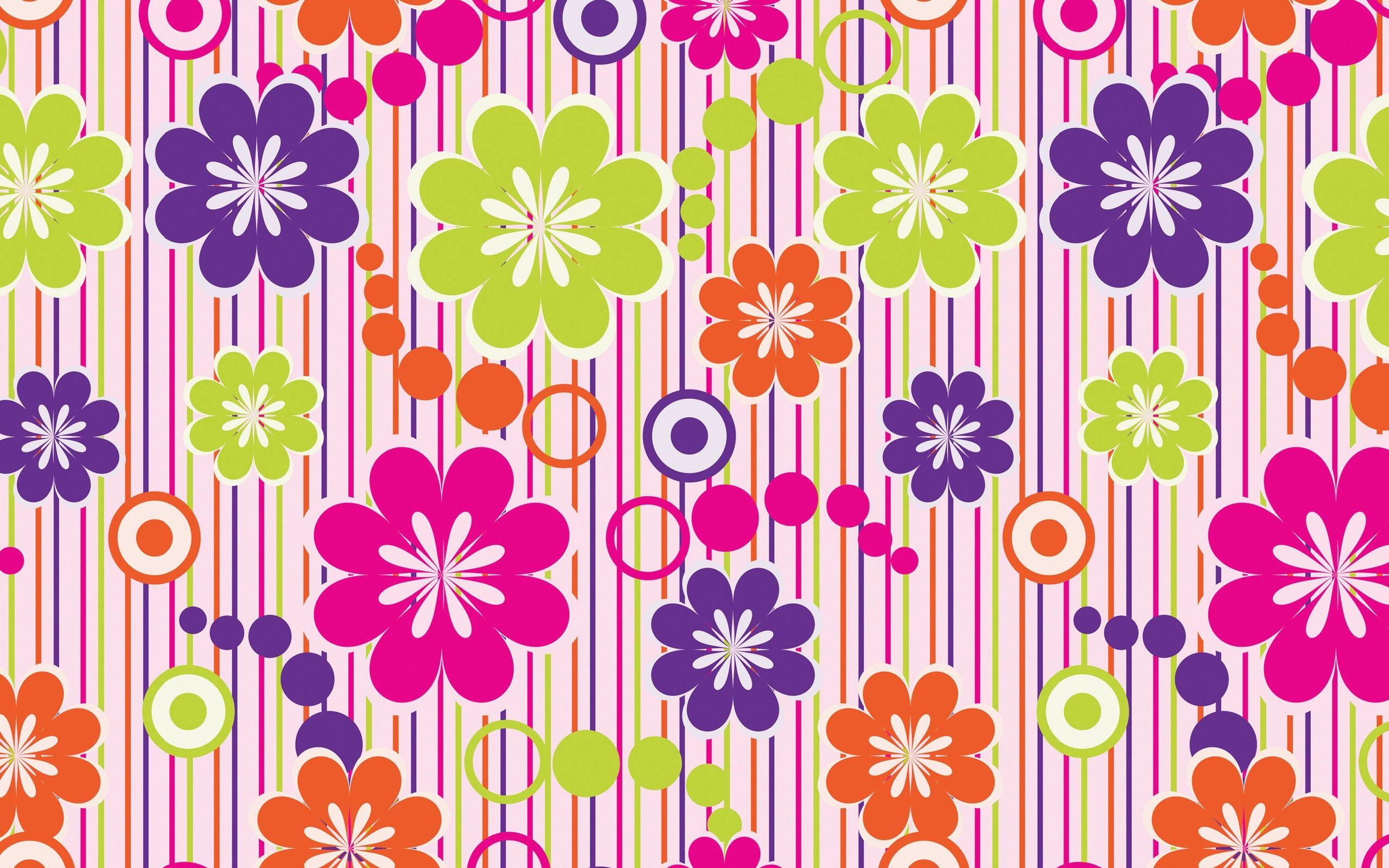 2560x1600 Abstract Colorful Flowers Wallpaper Picture HD Desktop