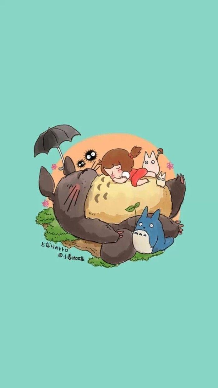 Chibi Totoro Wallpaper By Chibi Totoro Wallpaper By