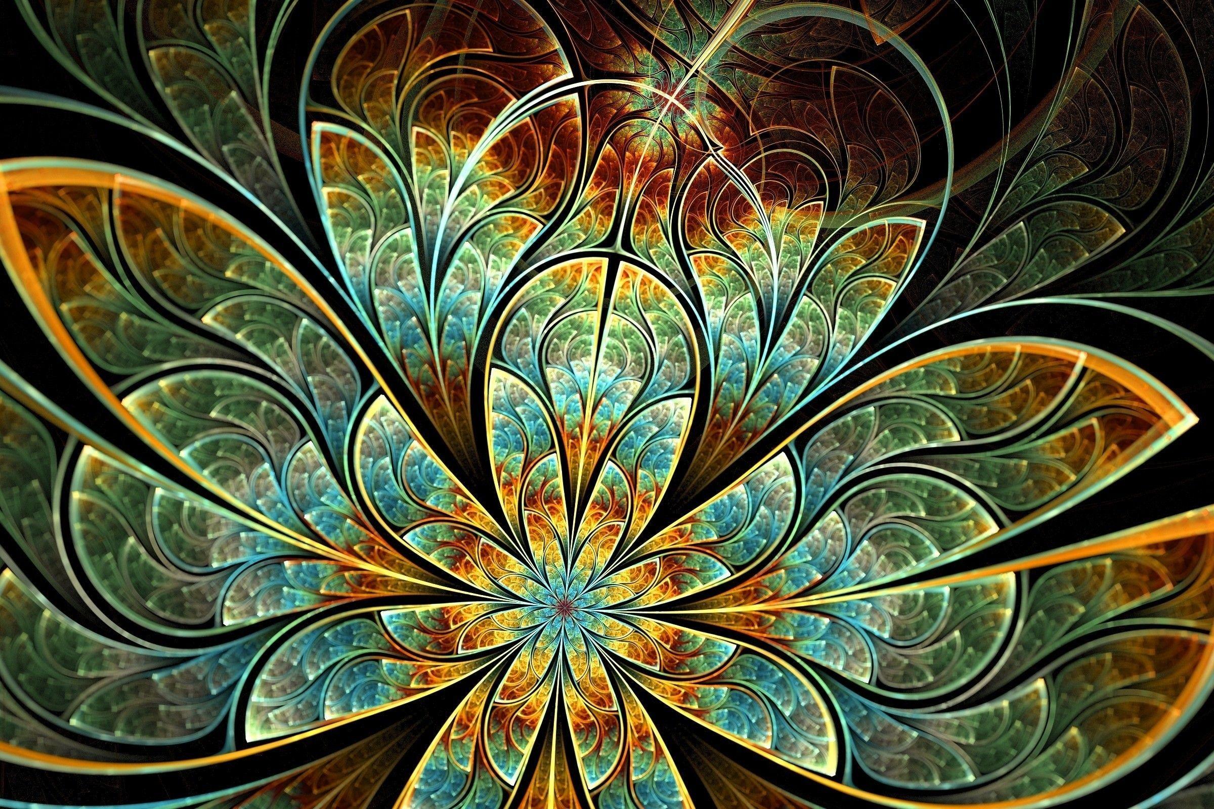 2400x1600 Colorful Abstract Flower Wallpaper 621 2400x1600