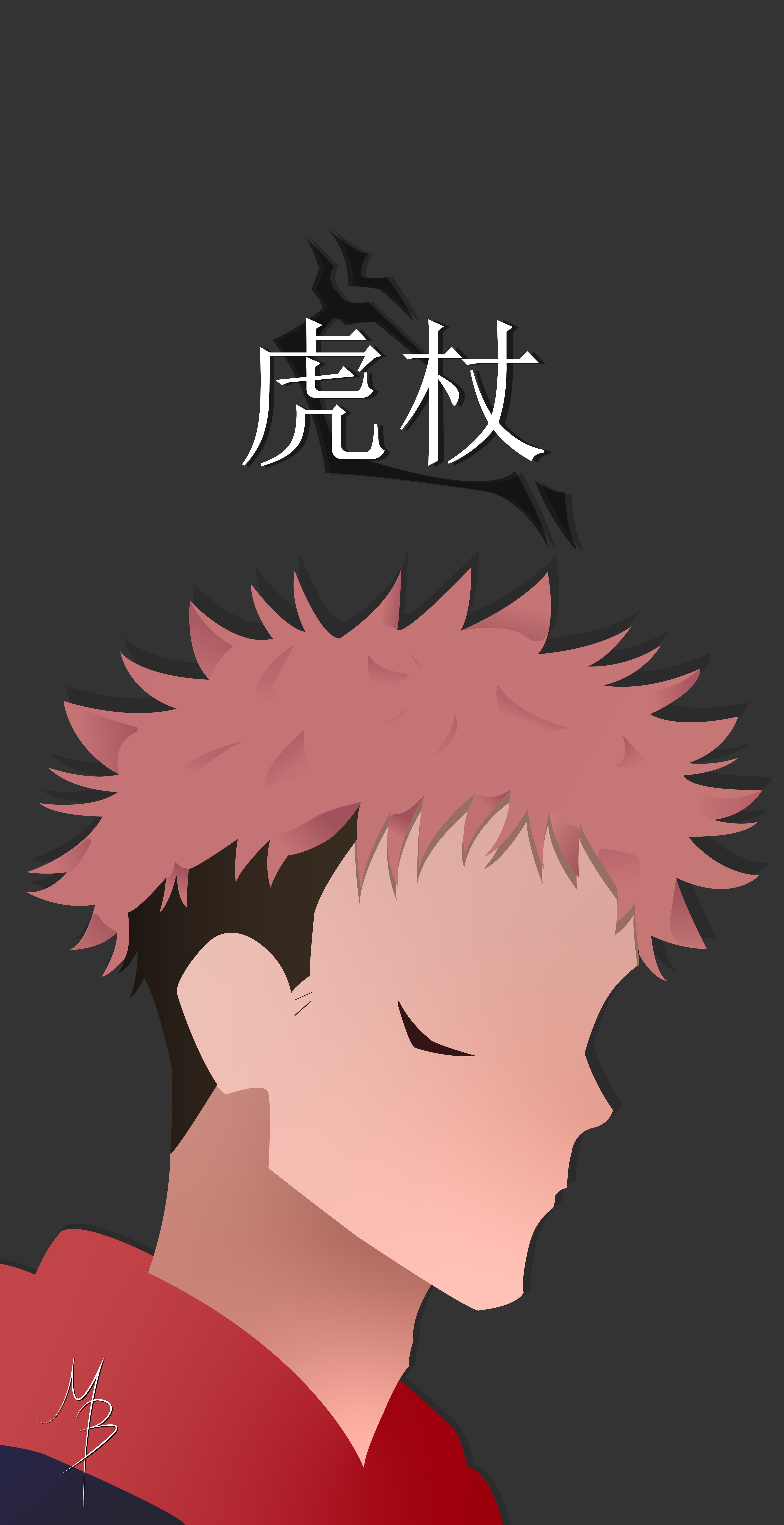 4500x8750 Itadori Yuji Minimalist Wallpaper : r