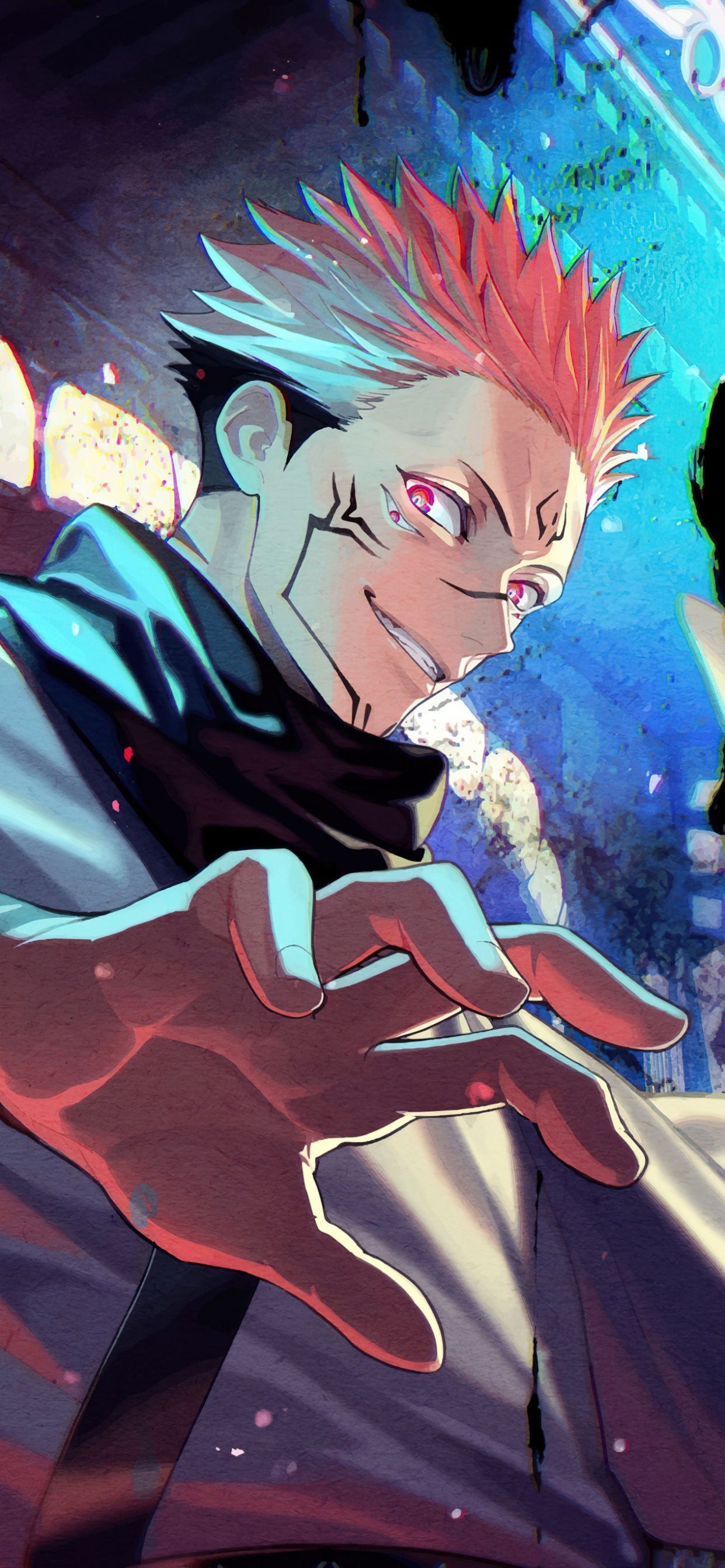 1242x2688 Jujutsu Kaisen Wallpaper 4K, Sukuna